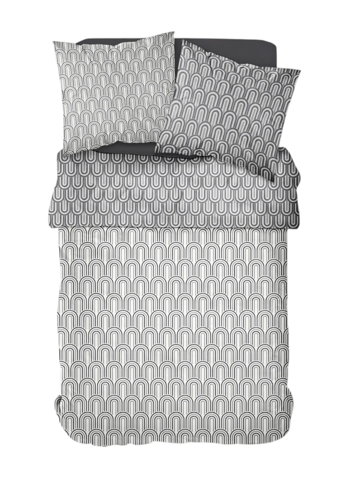 Parure de lit imprimé en coton Blanc SUNSHINE SOPHIE