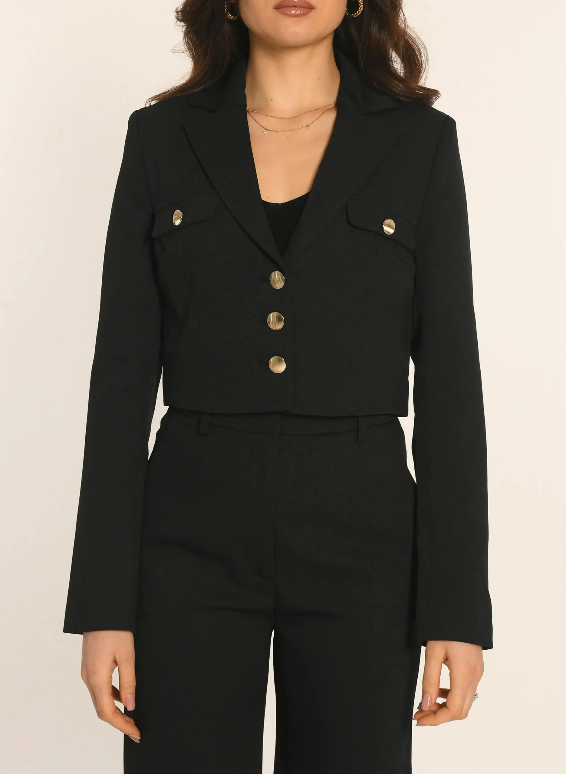 Veste de tailleur courte Noir ALBA