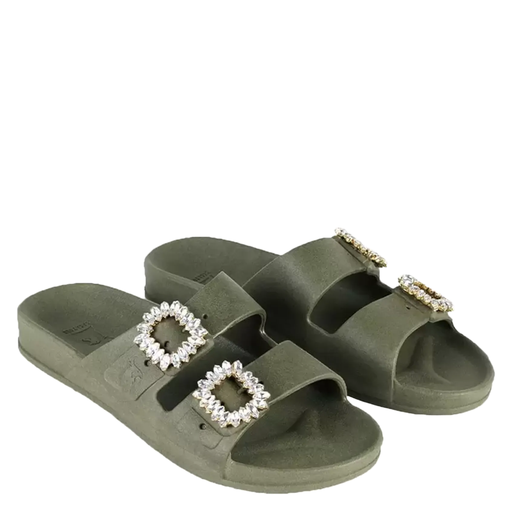 Sandales plates Kaki BARRA