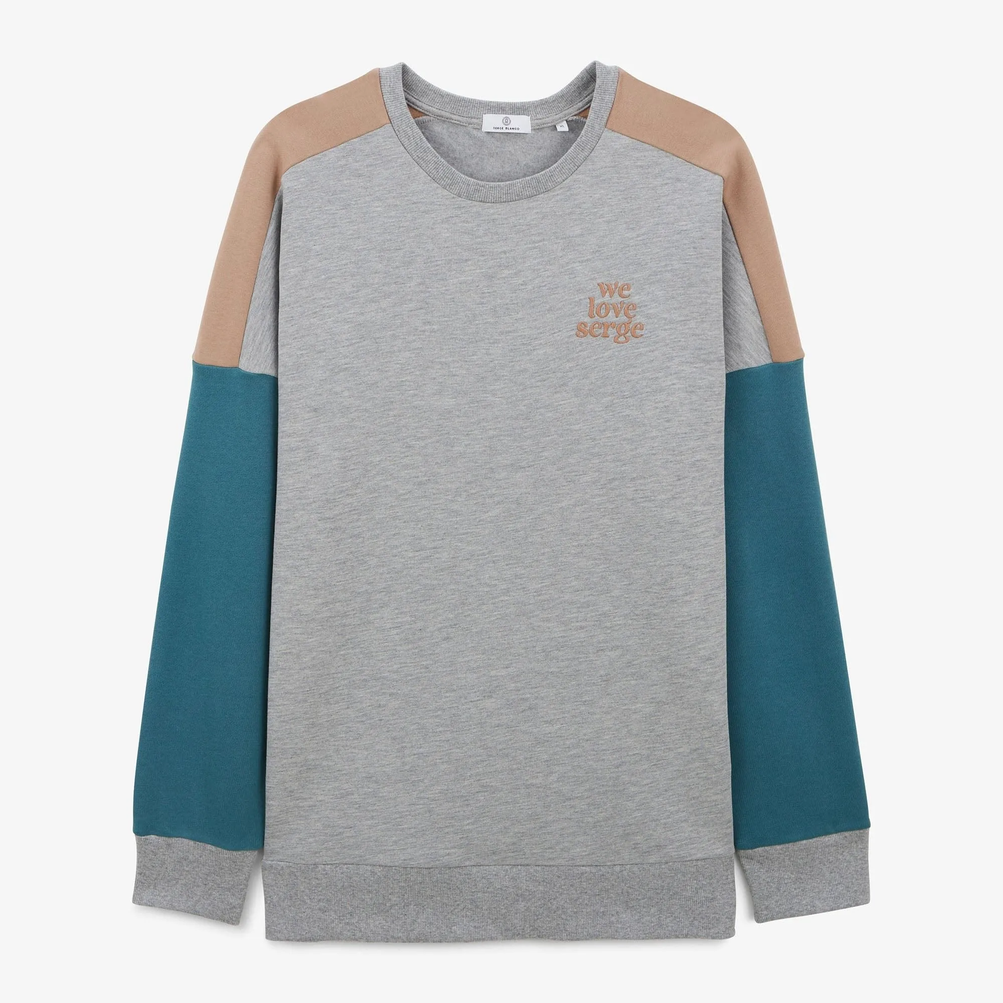 Sweat col rond Gris WE LOVE SERGE