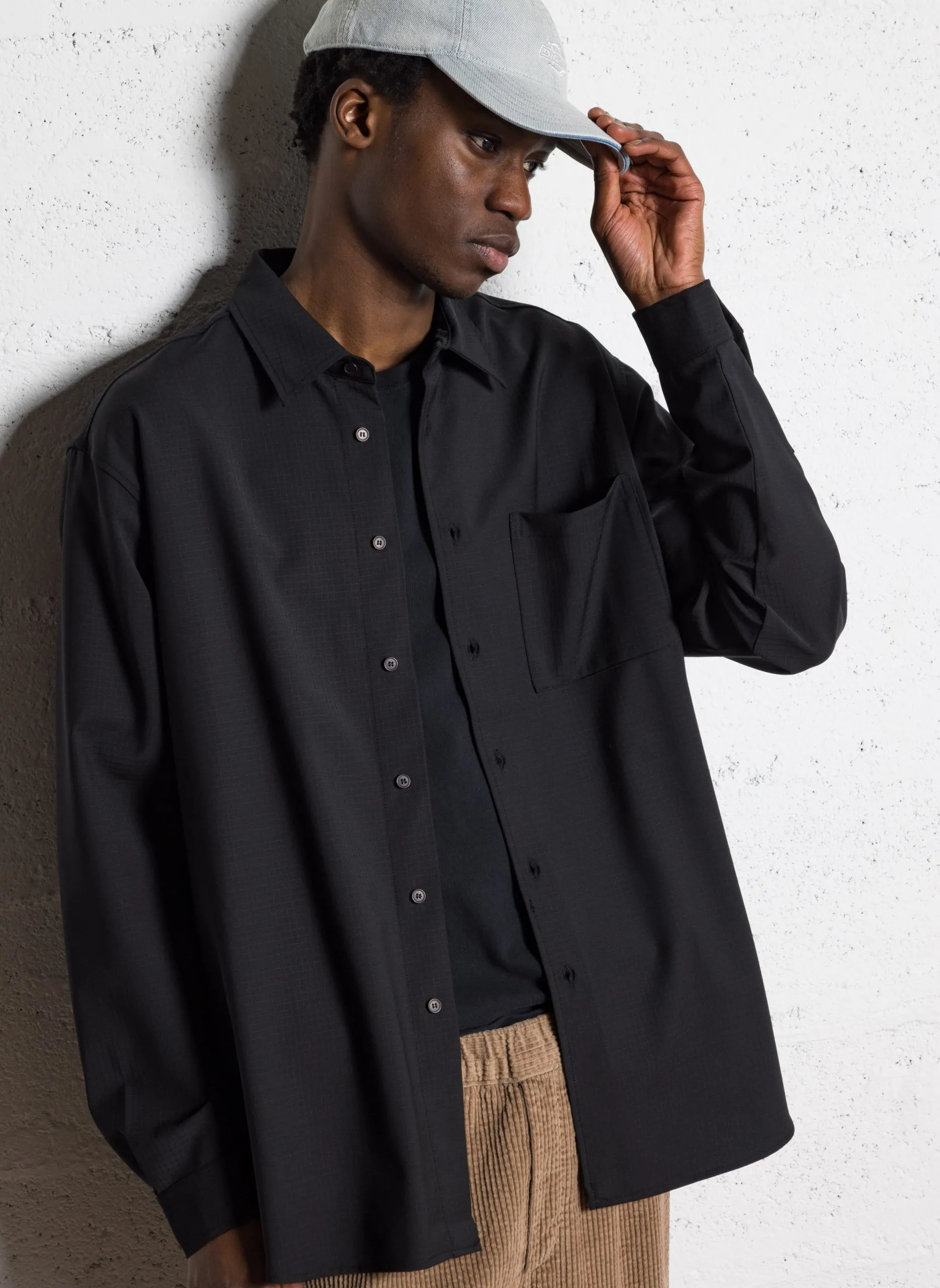 Chemise col classique Noir DOACITY