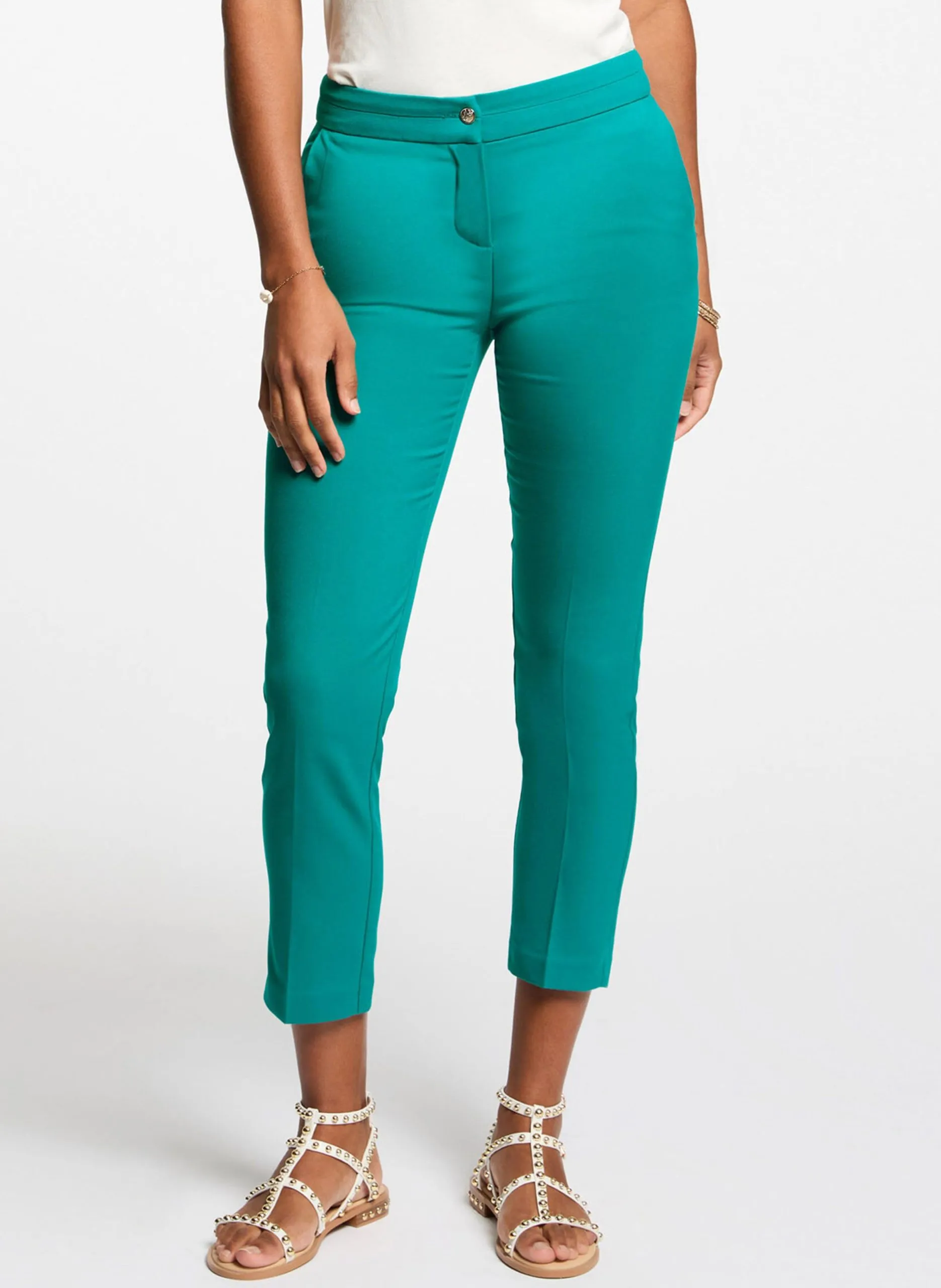 Pantalon slim 7/8ème Bleu 251-PVOPA.F