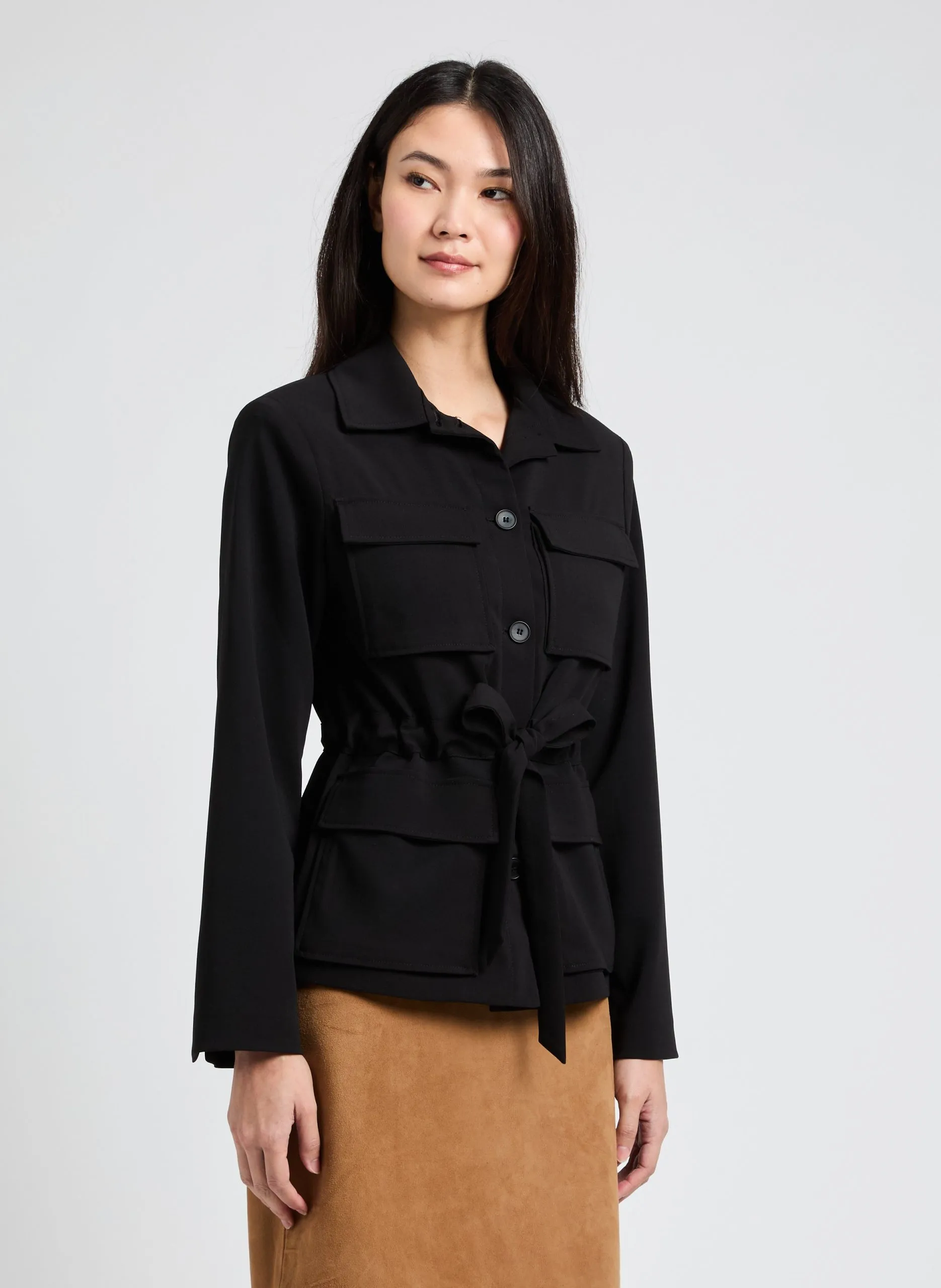 Veste droite Noir VAHARI