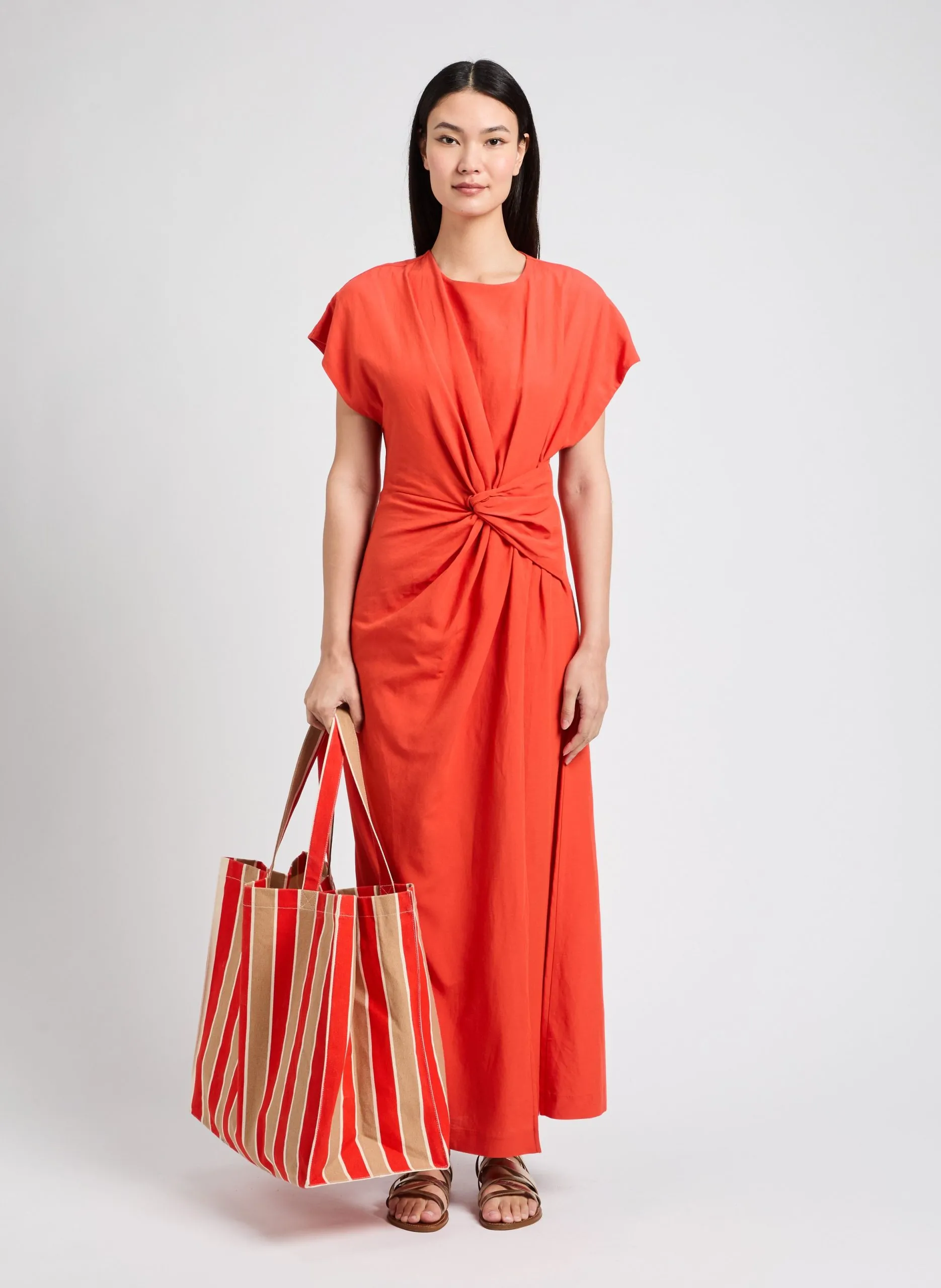 Robe longue Orange VICKY