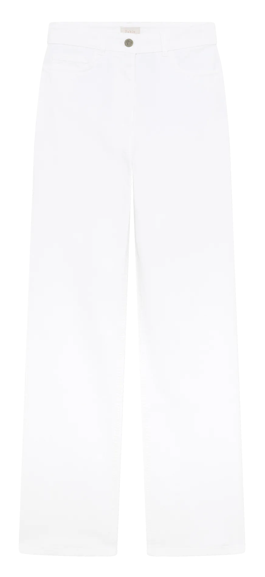 Jean droit en coton mélangé Blanc LOUIE