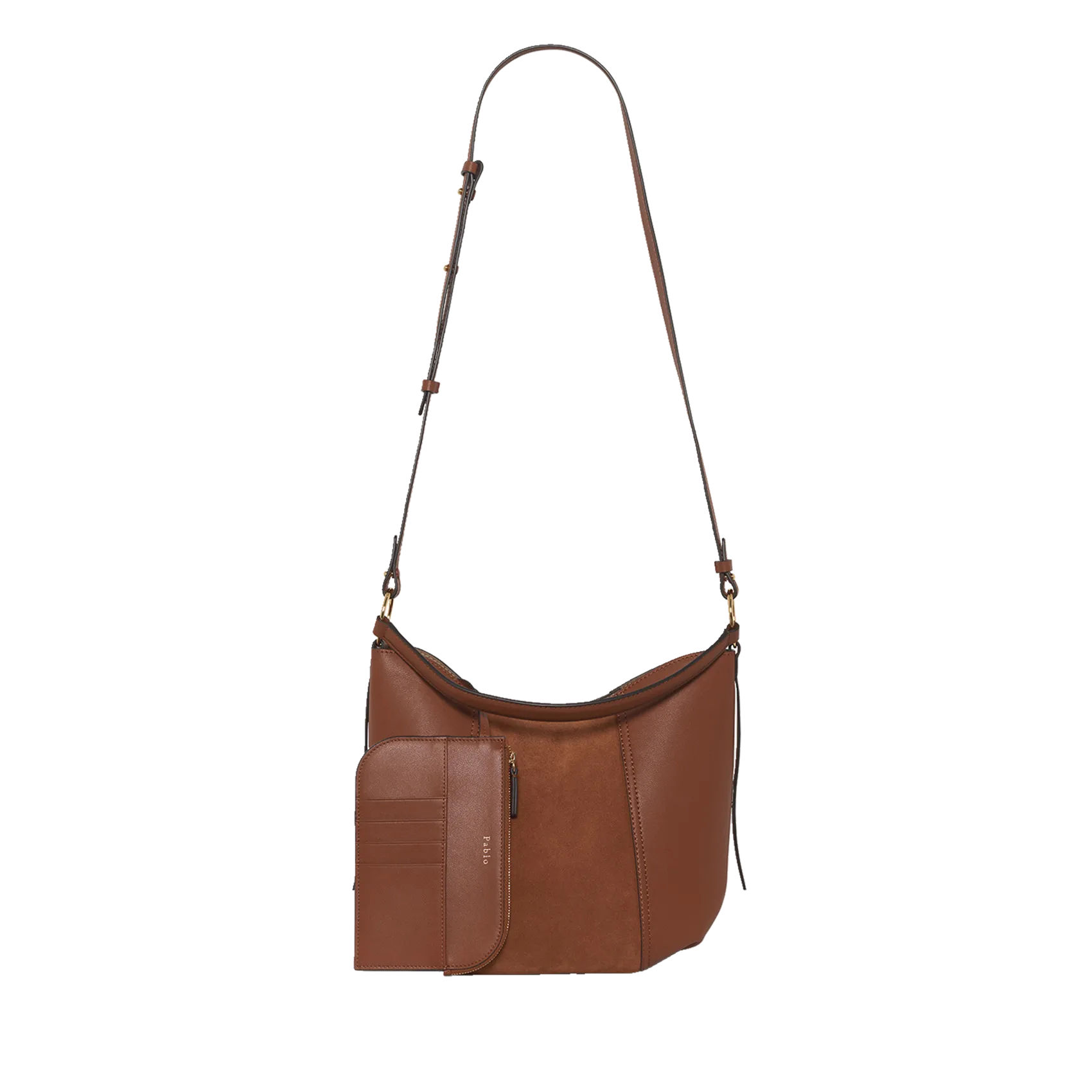Sac seau en cuir Marron MYA