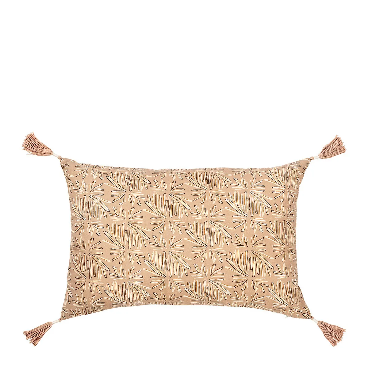 Housse de coussin solina en coton Rose