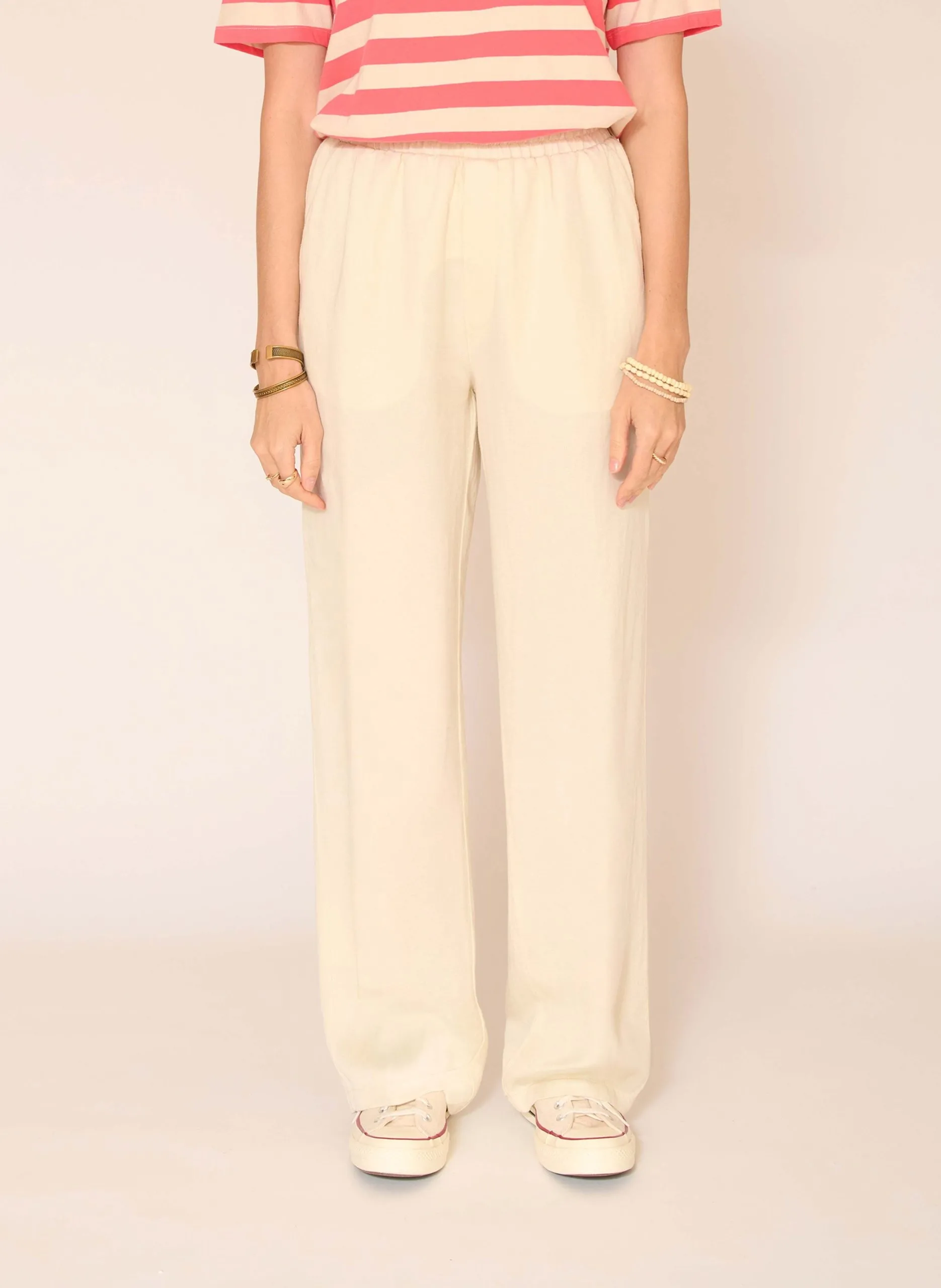 Pantalon large Blanc PICHIOTINO
