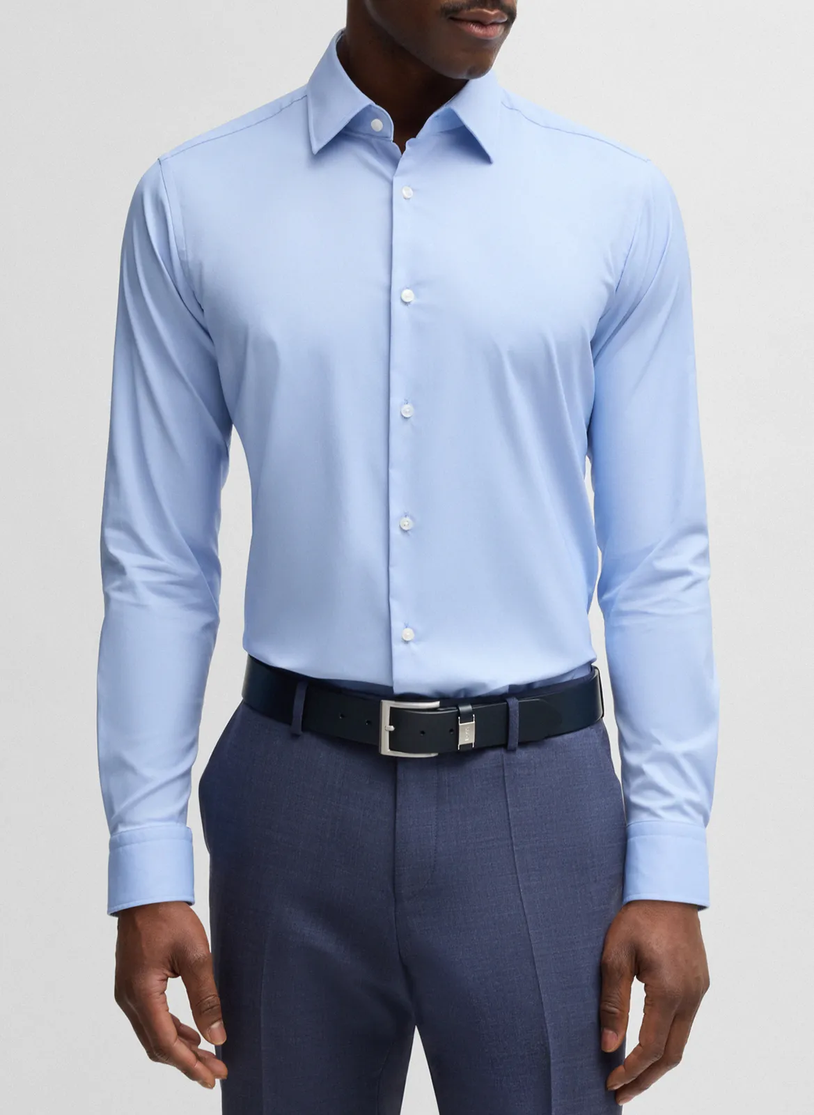 Chemise de ville regular Bleu