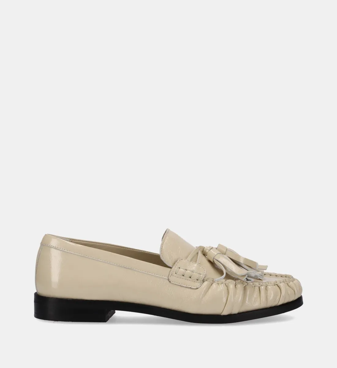 Mocassins en cuir Blanc MARIETTA
