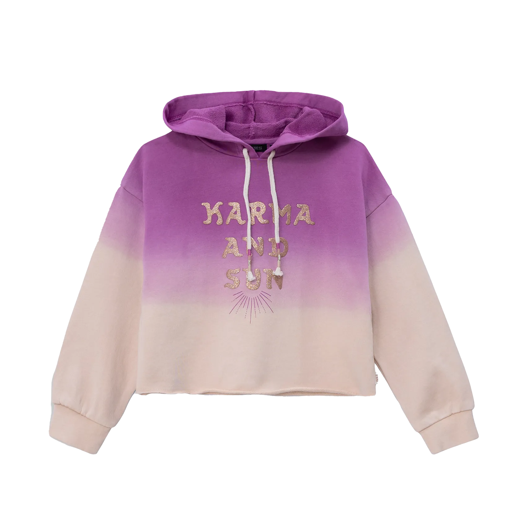 Sweat droit en coton imprimé Violet