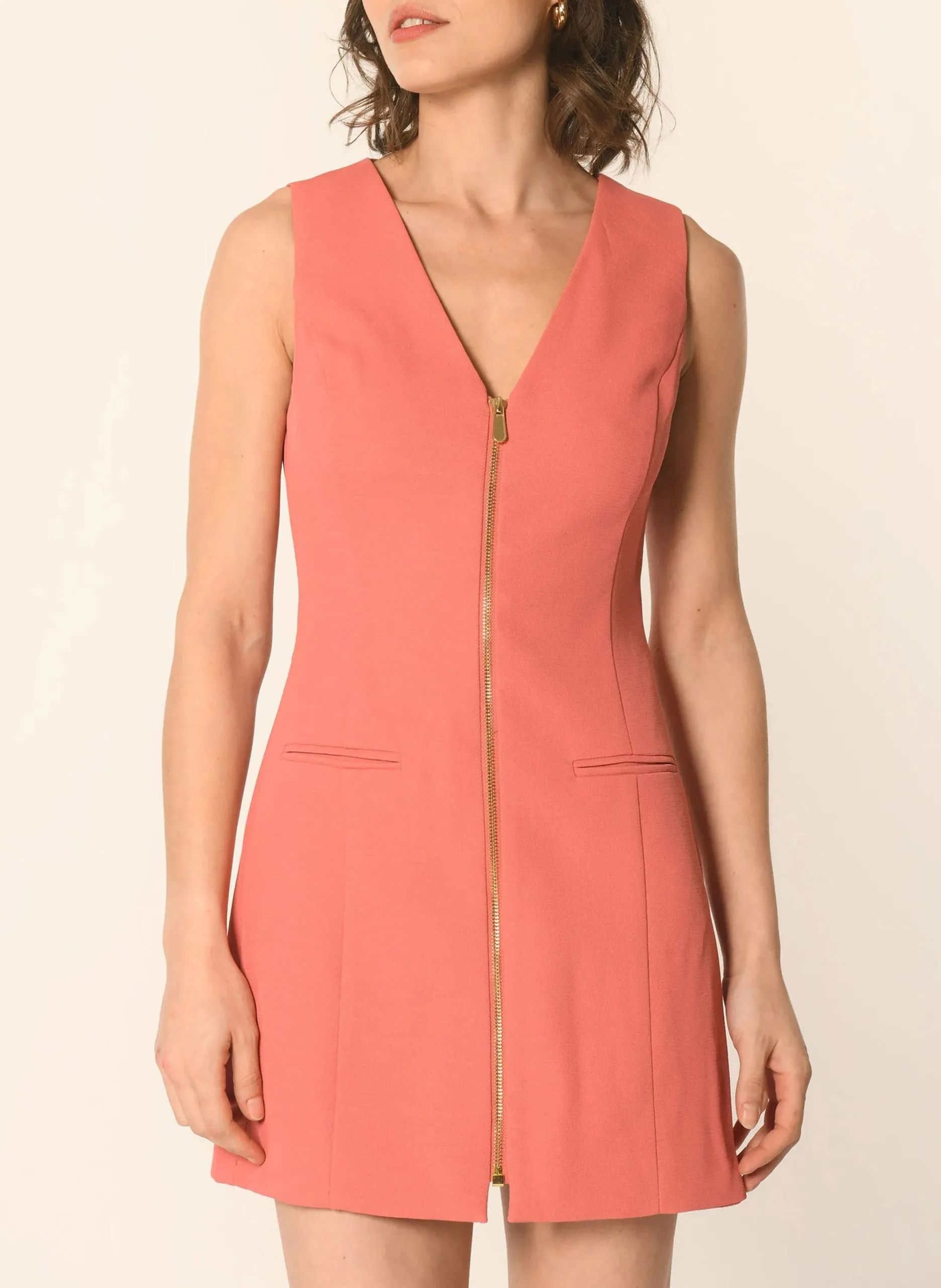 Robe courte Marron ALBA