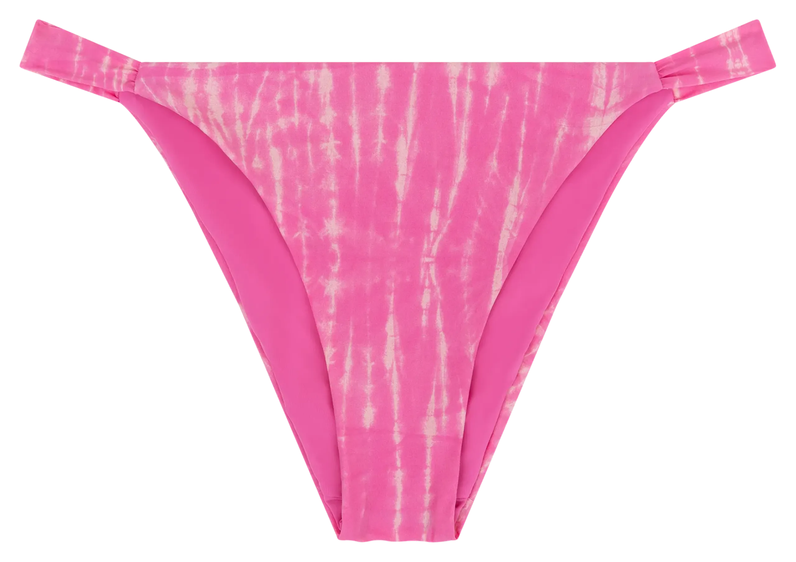 Culotte de bain imprimée en fibres recyclées mélangées Rose TINY