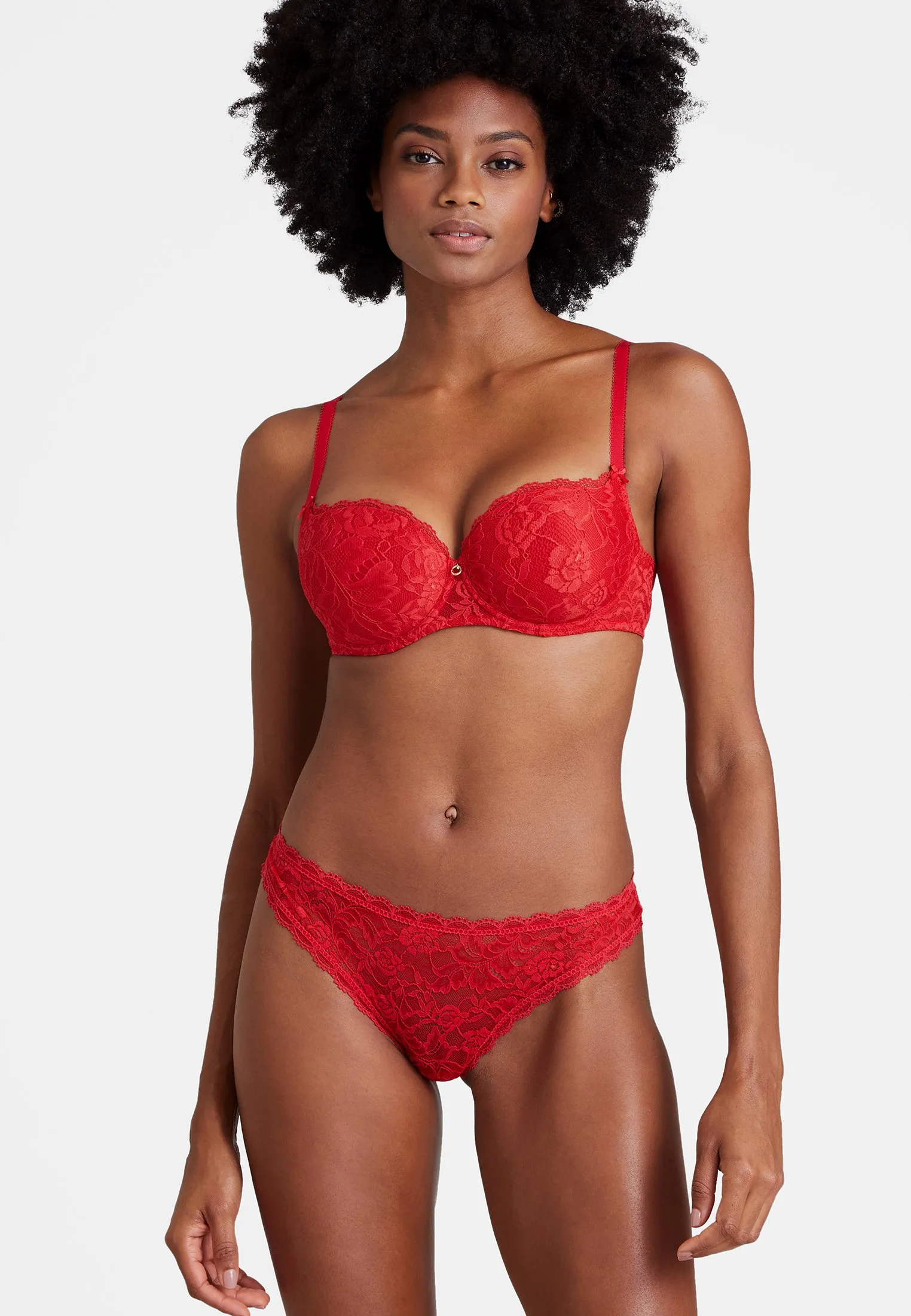 Culotte tanga Rouge ROSESSENCE