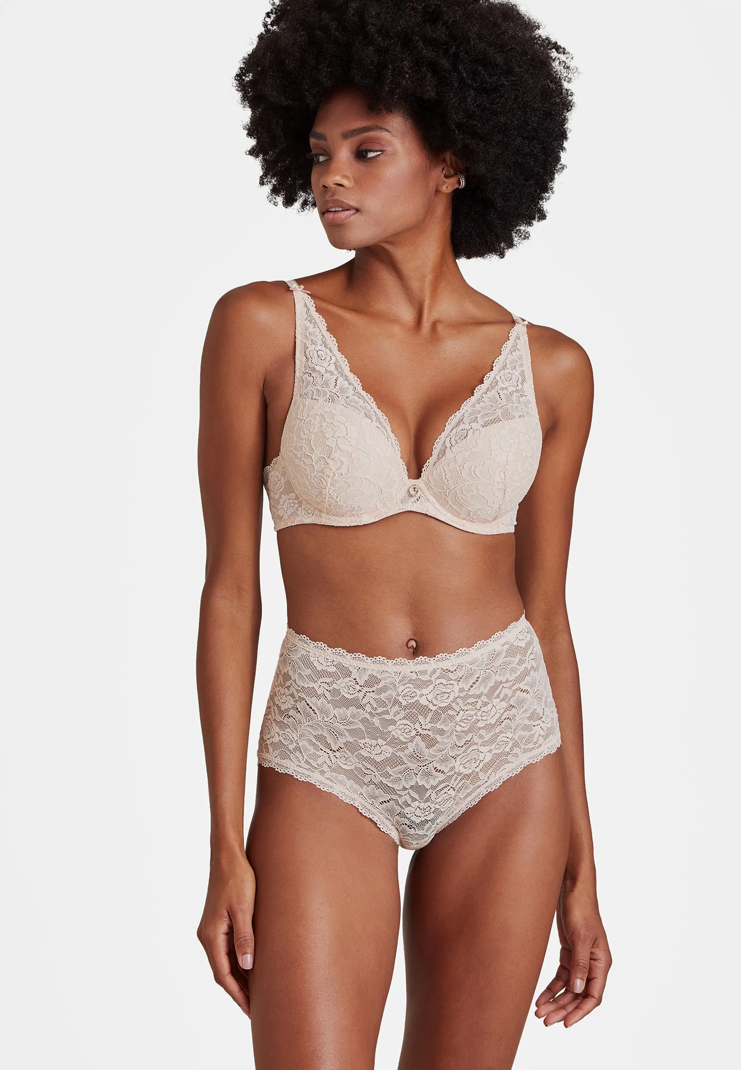 Soutien gorge plunge foulard Rose ROSESSENCE