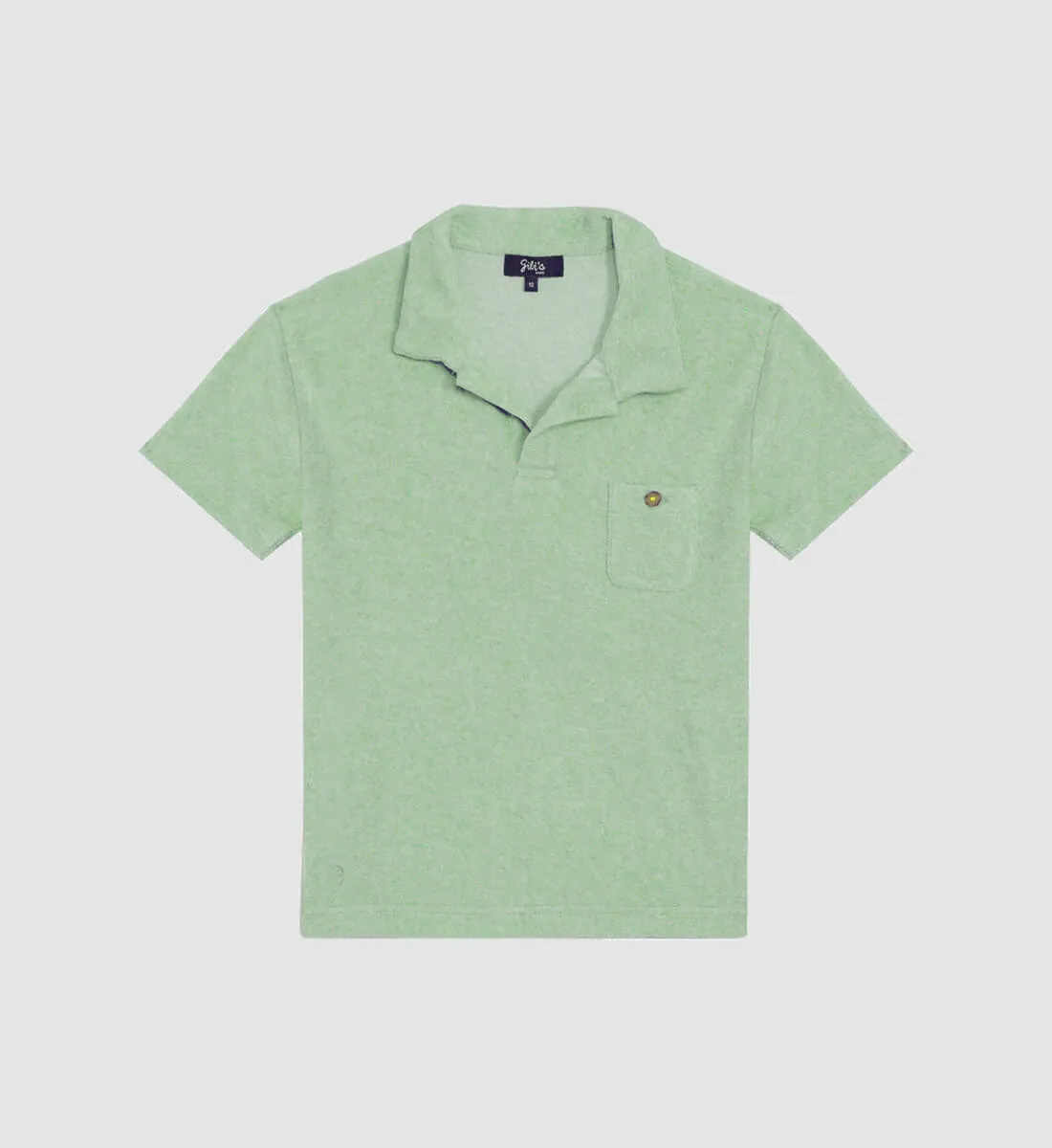 Polo amande en éponge Vert