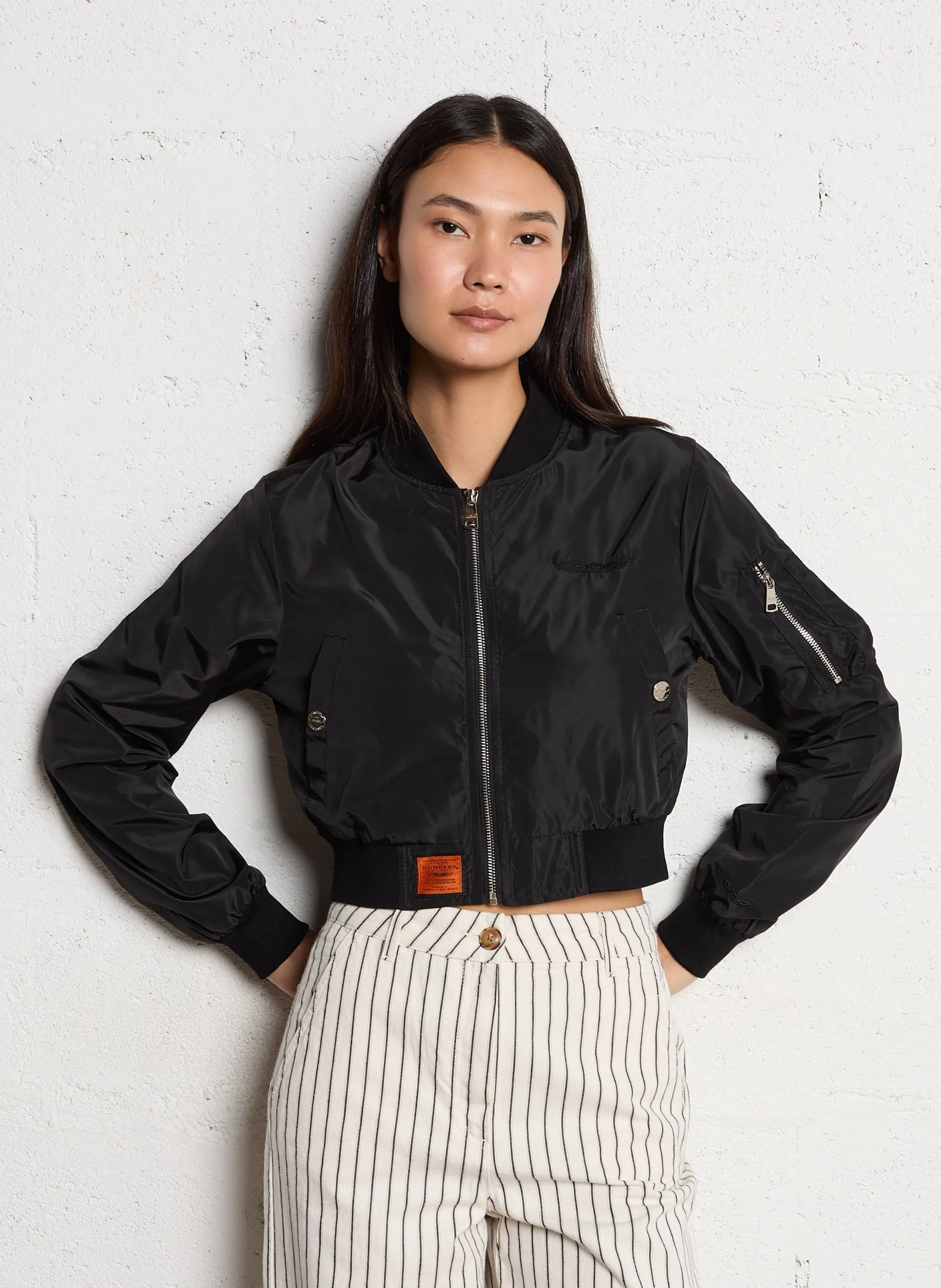 Blouson droit Noir MA102