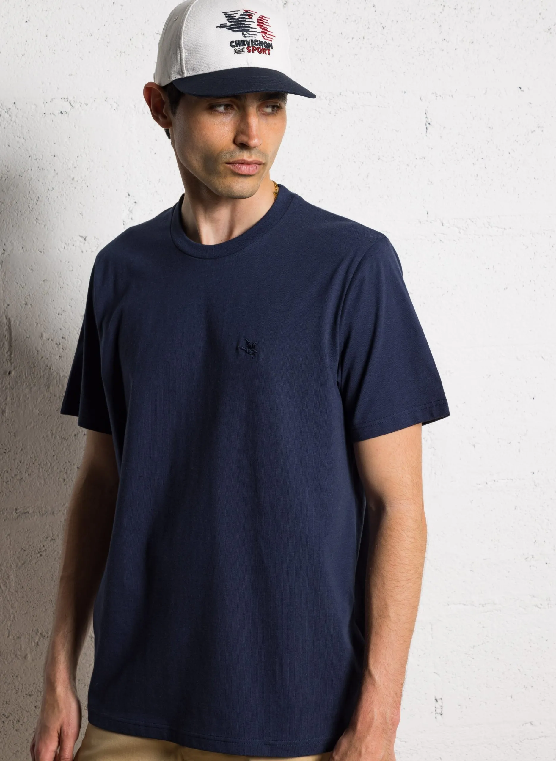 Tee-shirt droit en coton Bleu TOG S