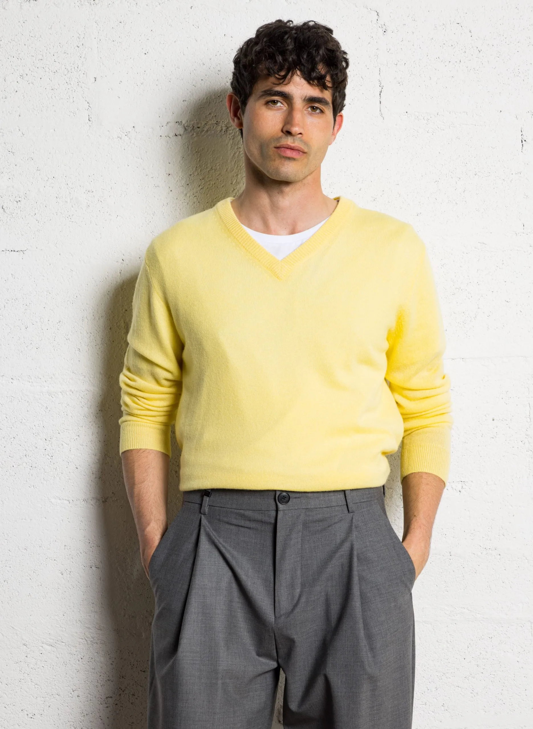 Pull en cachemire Jaune