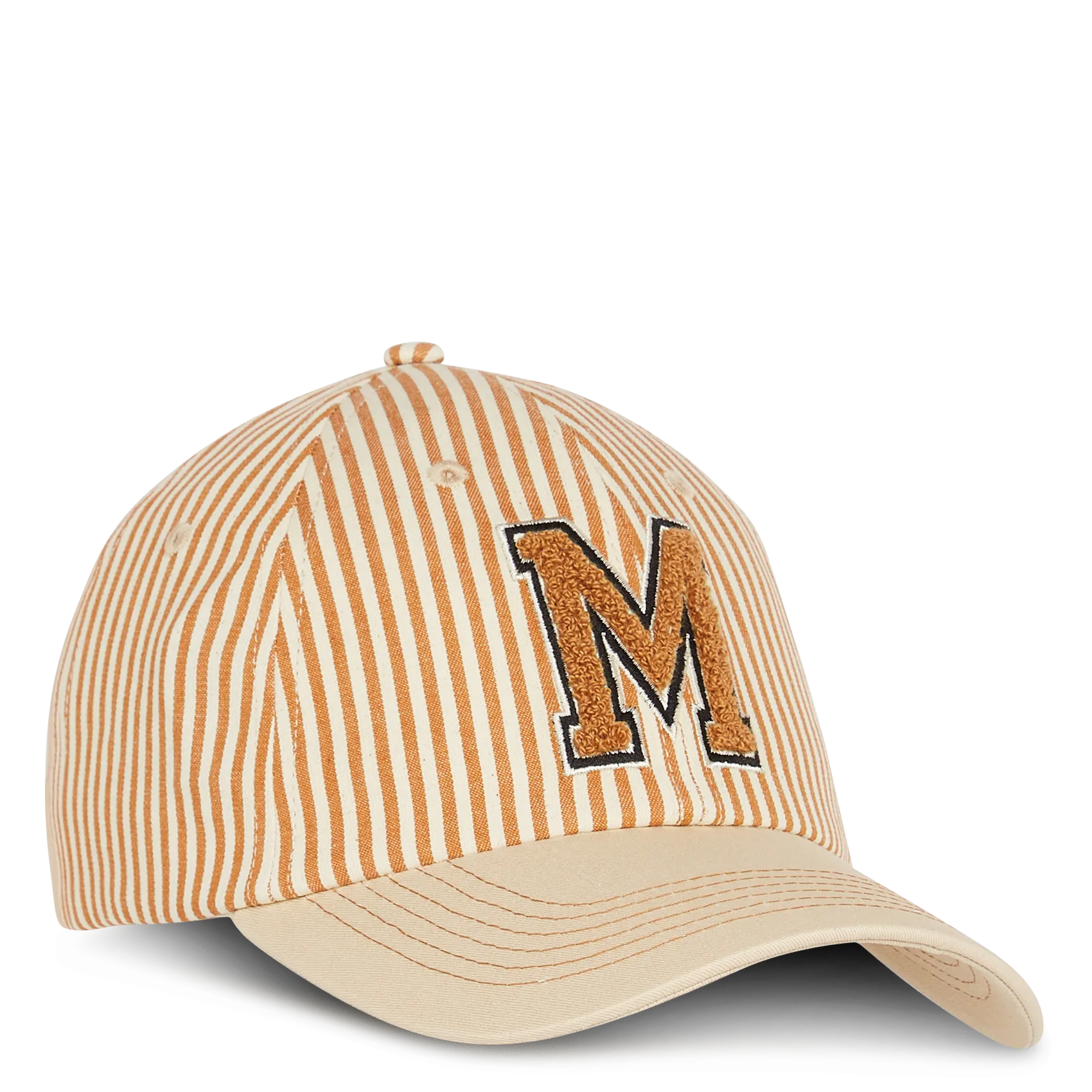 Casquette en coton rayé Jaune ERYS