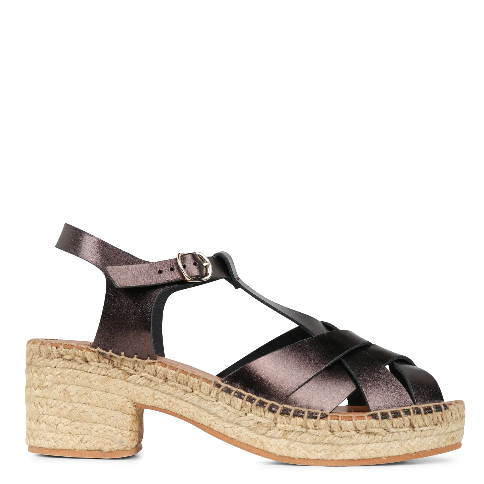 Espadrilles en cuir Marron SISMO