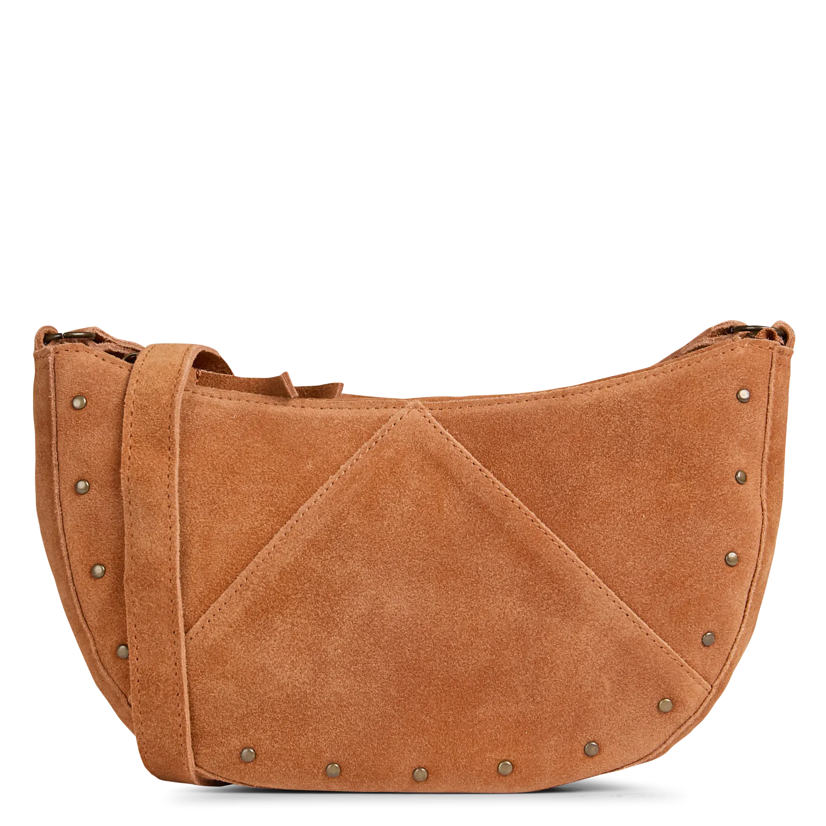 Sac bandoulière en cuir Marron THALIA