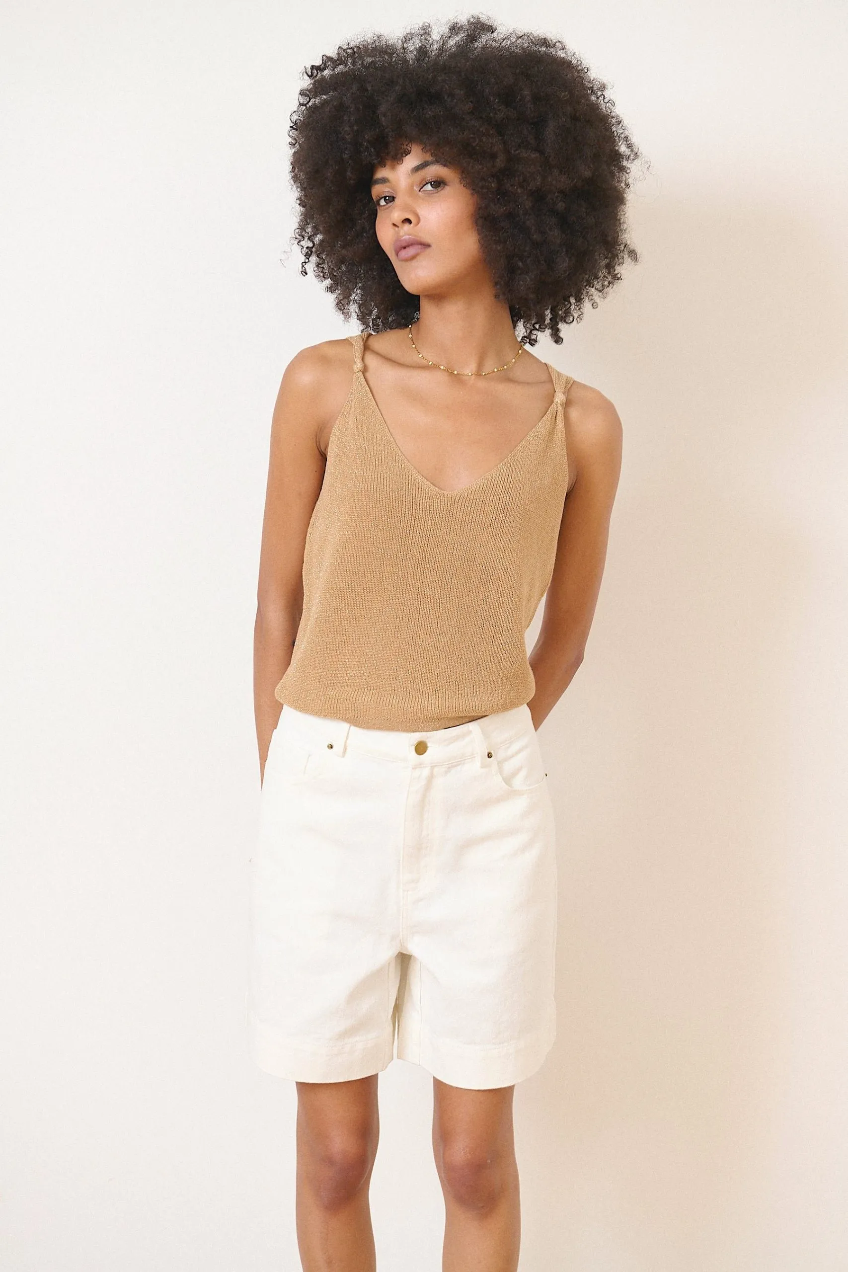 Débardeur en maille Doré GIROLLE