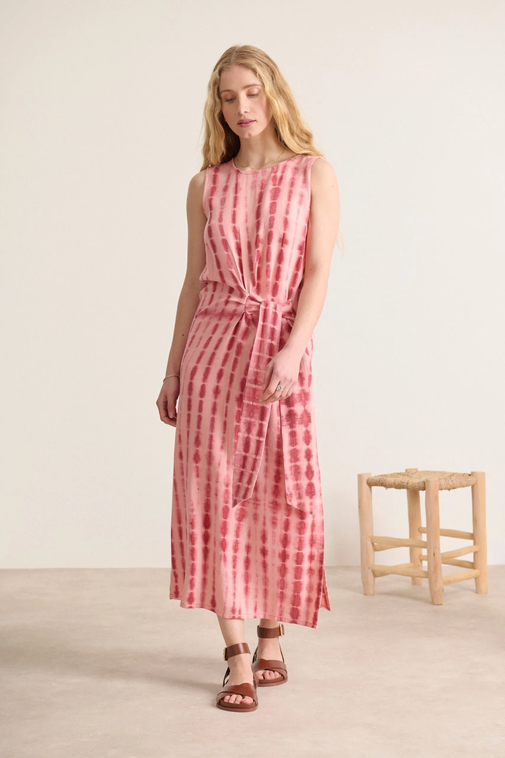 Robe sans manches tie&dye Rose VARDA