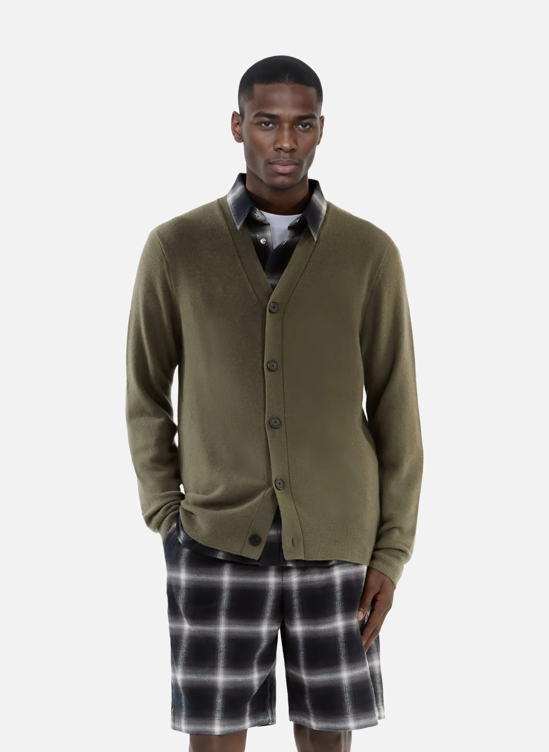 Cardigan en cachemire Vert