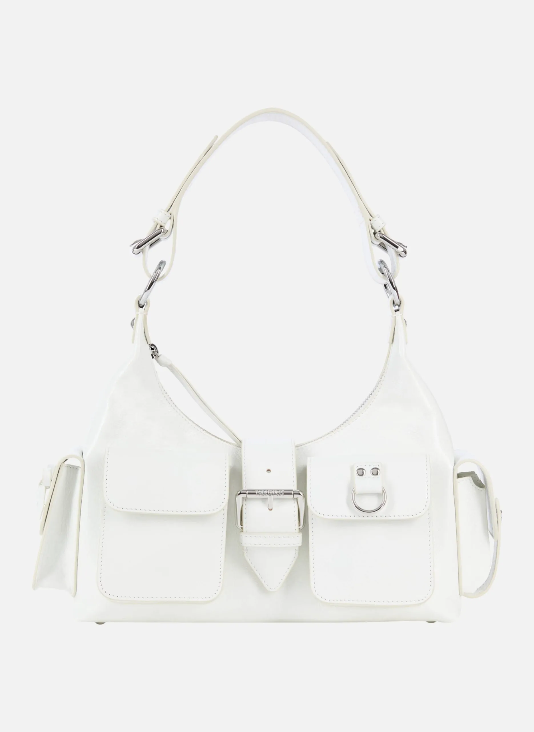 Sac amelia en cuir craquelé Blanc