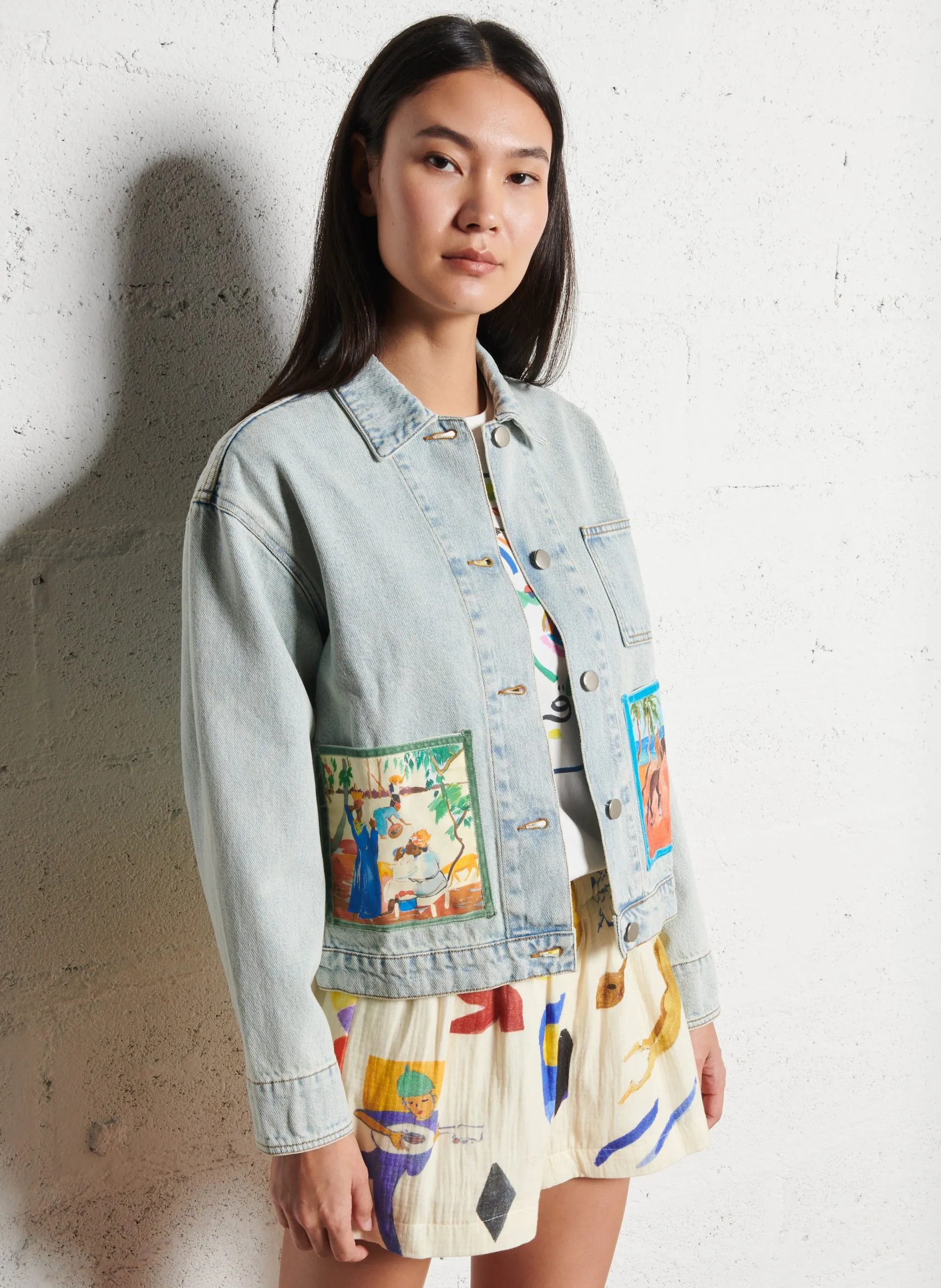 Veste en jean Bleu COSTA RICA