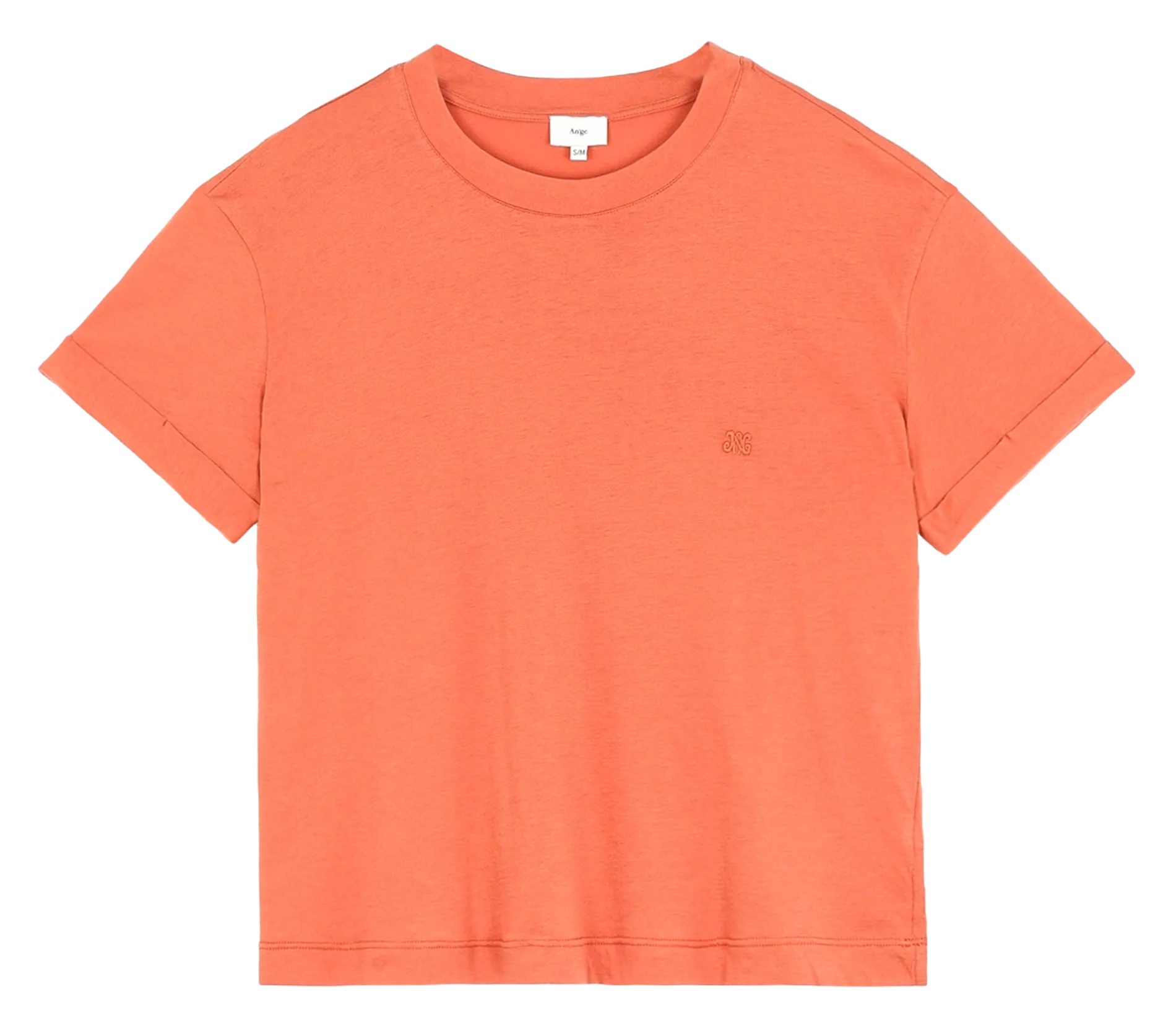 Tee-shirt oversize en coton mélangé Orange TORIATA