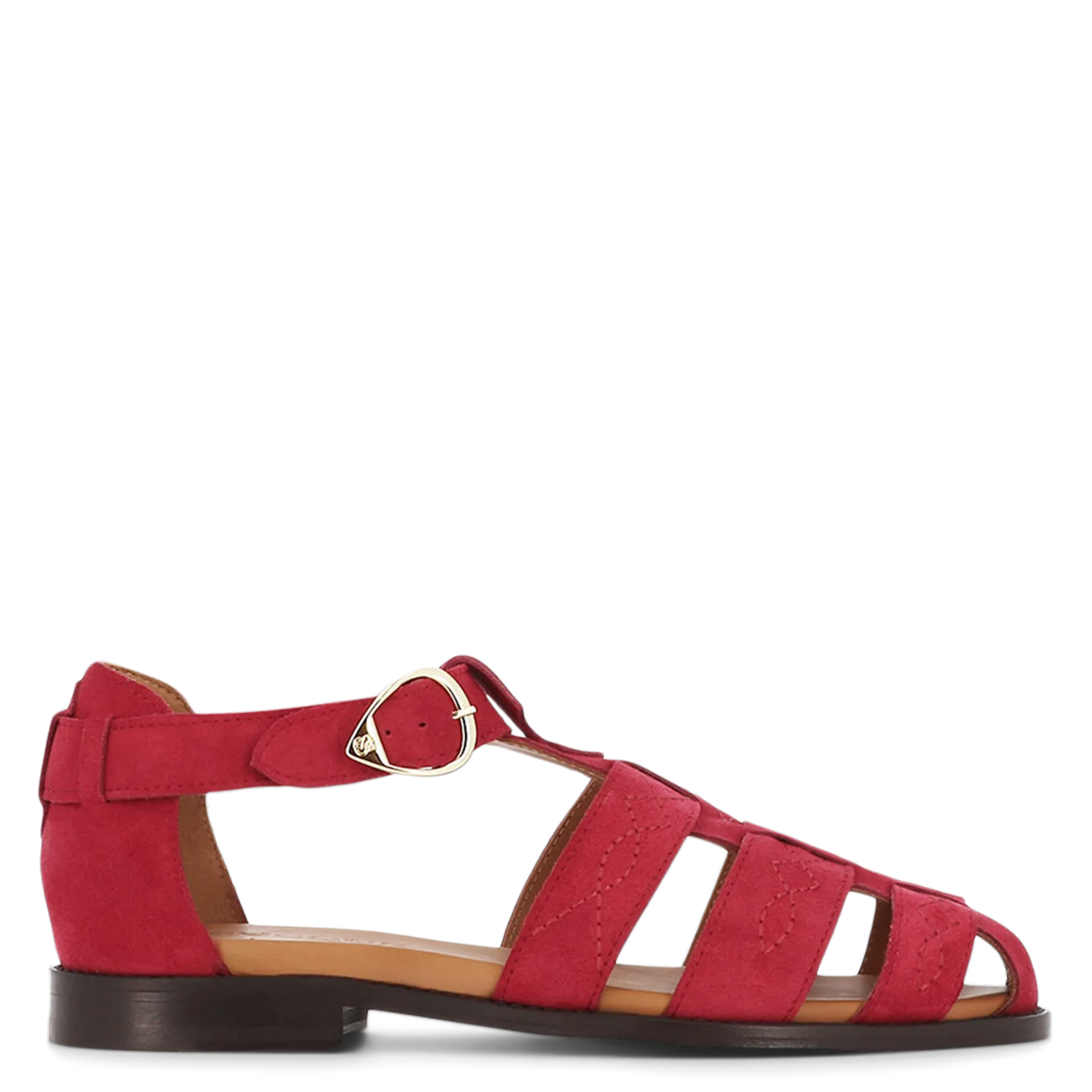 Méduse en cuir velours Rose PONZA