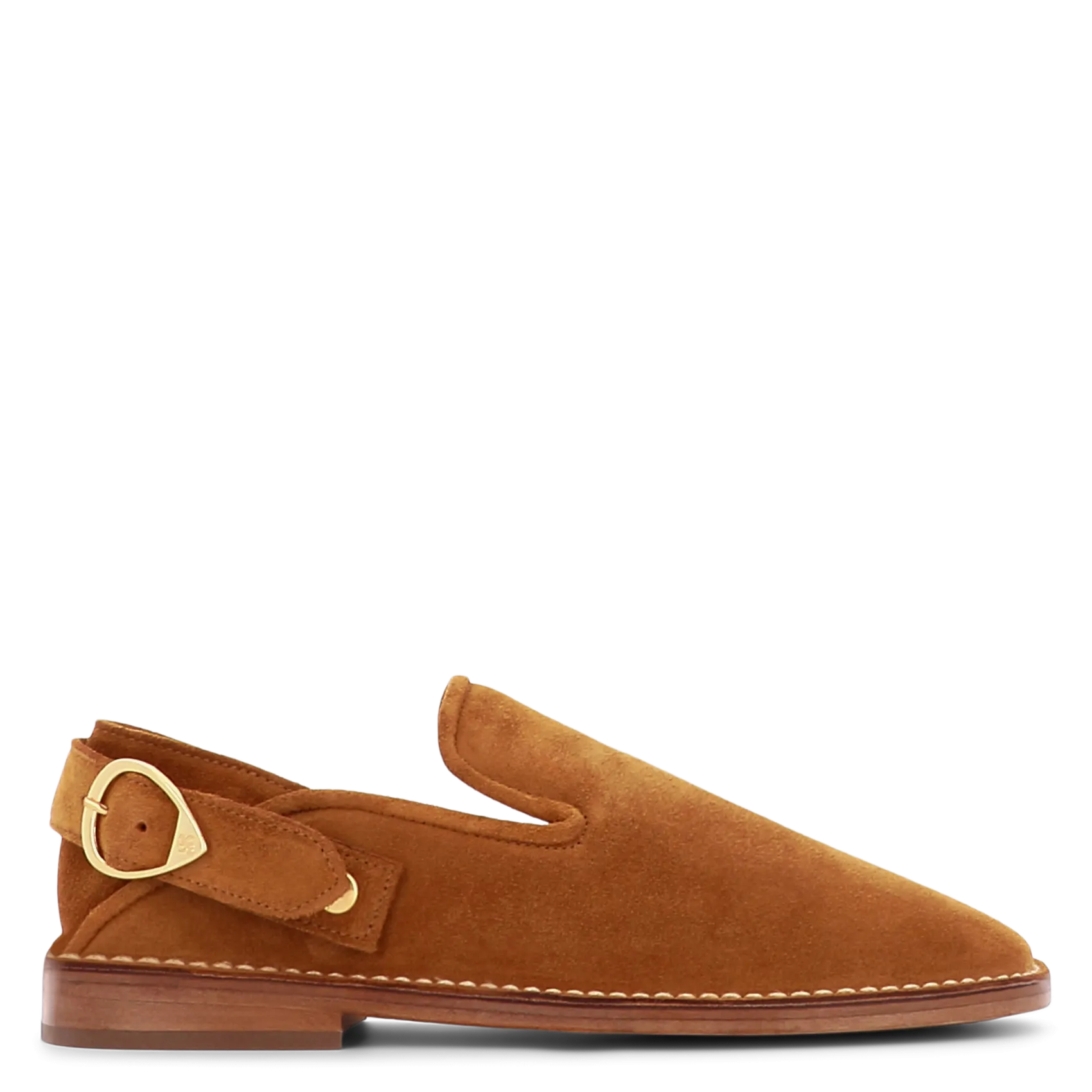 Mocassins en cuir velours Beige LUCCA