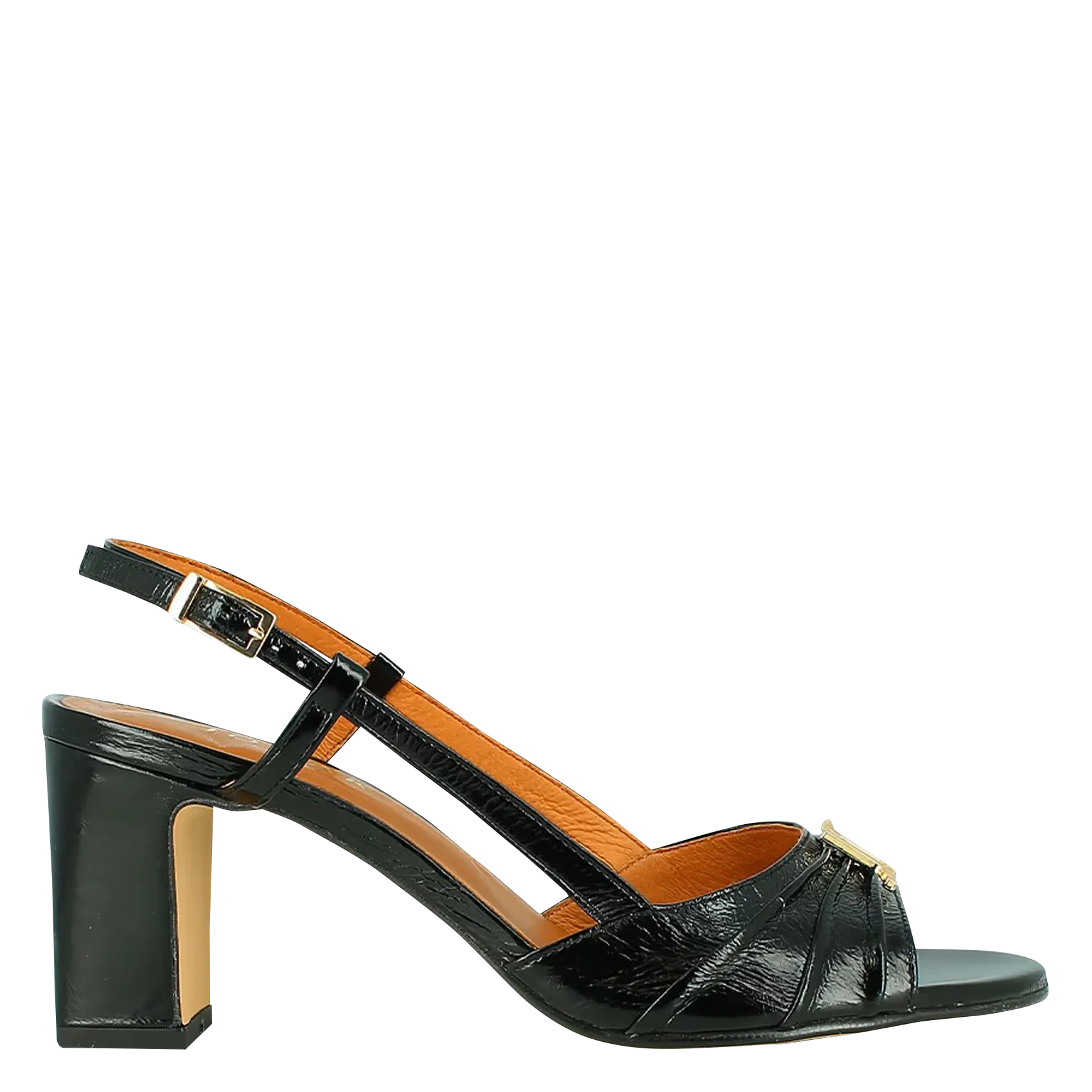 Sandales à talons en cuir Noir VICTI