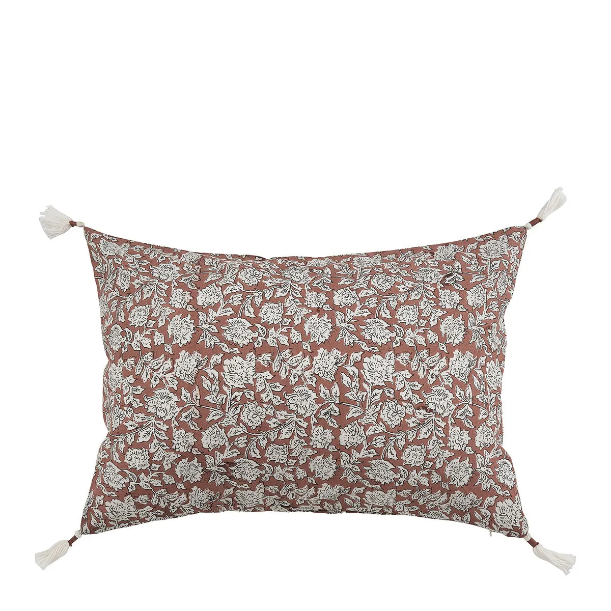 Housse de coussin éden en coton - terracotta - 60 x 40 cm Rouge EDEN