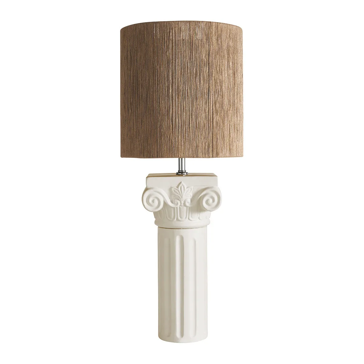 Pied de lampe colonne - beige - grand modèle Beige COLONNE