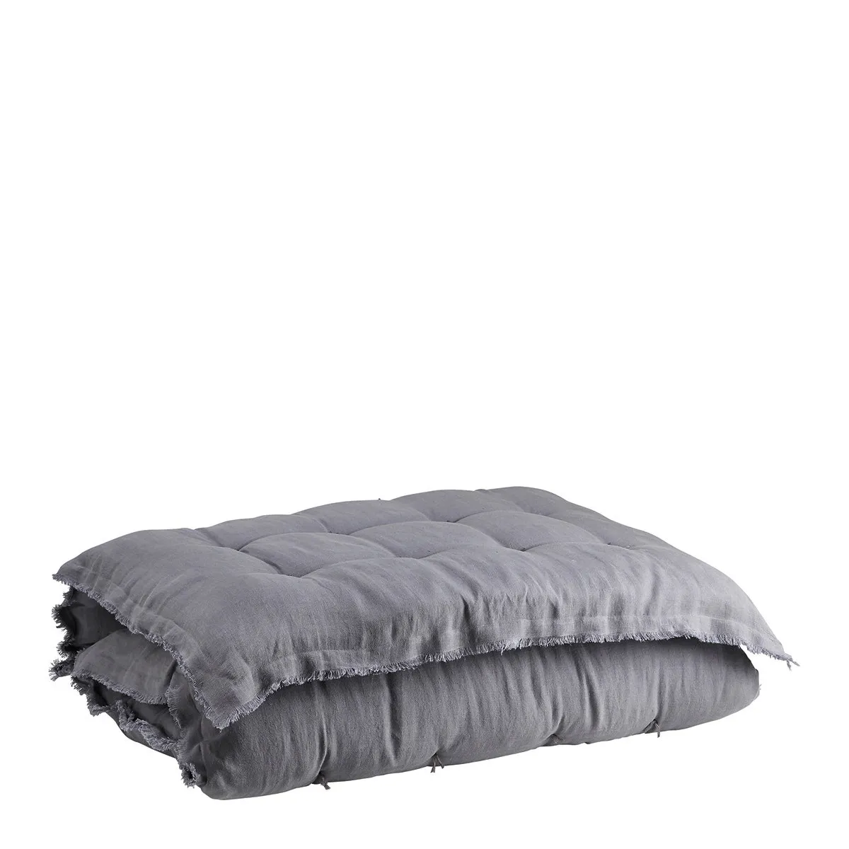 Futon léa lin - 180 x 80 cm - gris Gris LEA
