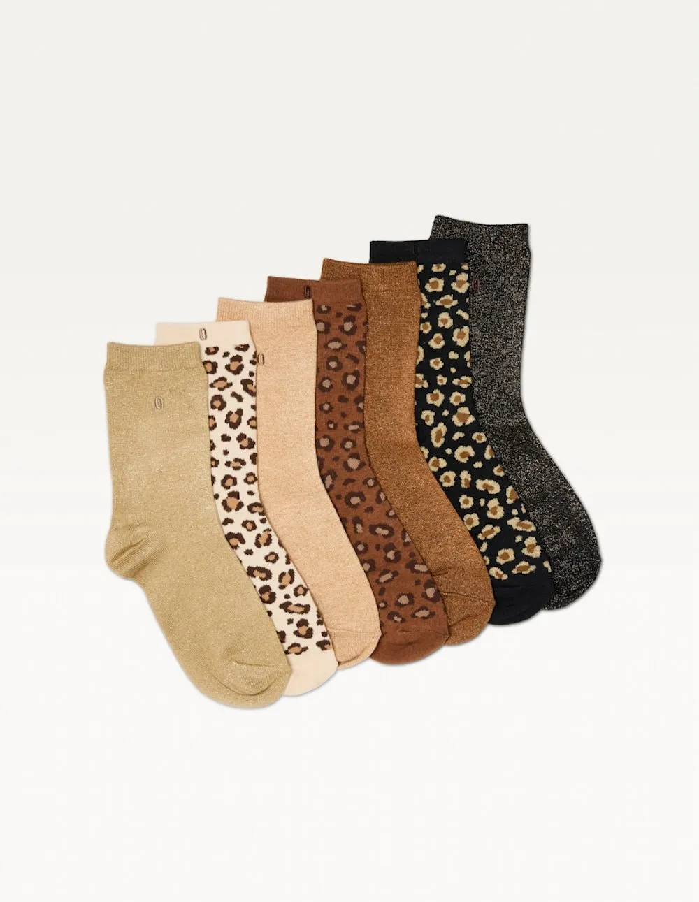 Coffret de 7 chaussettes Marron