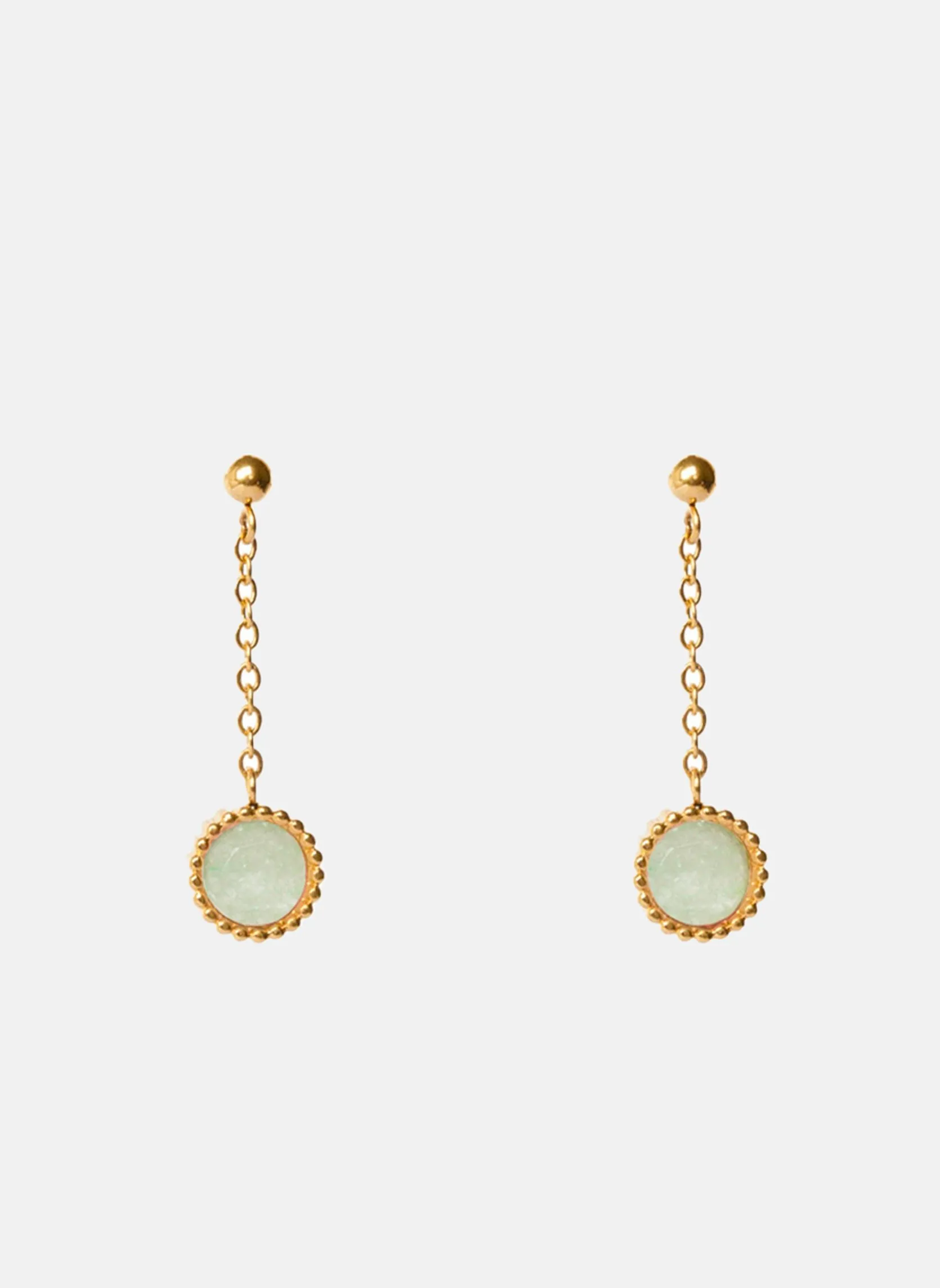 Boucles d'oreilles pendantes hora Vert HORA