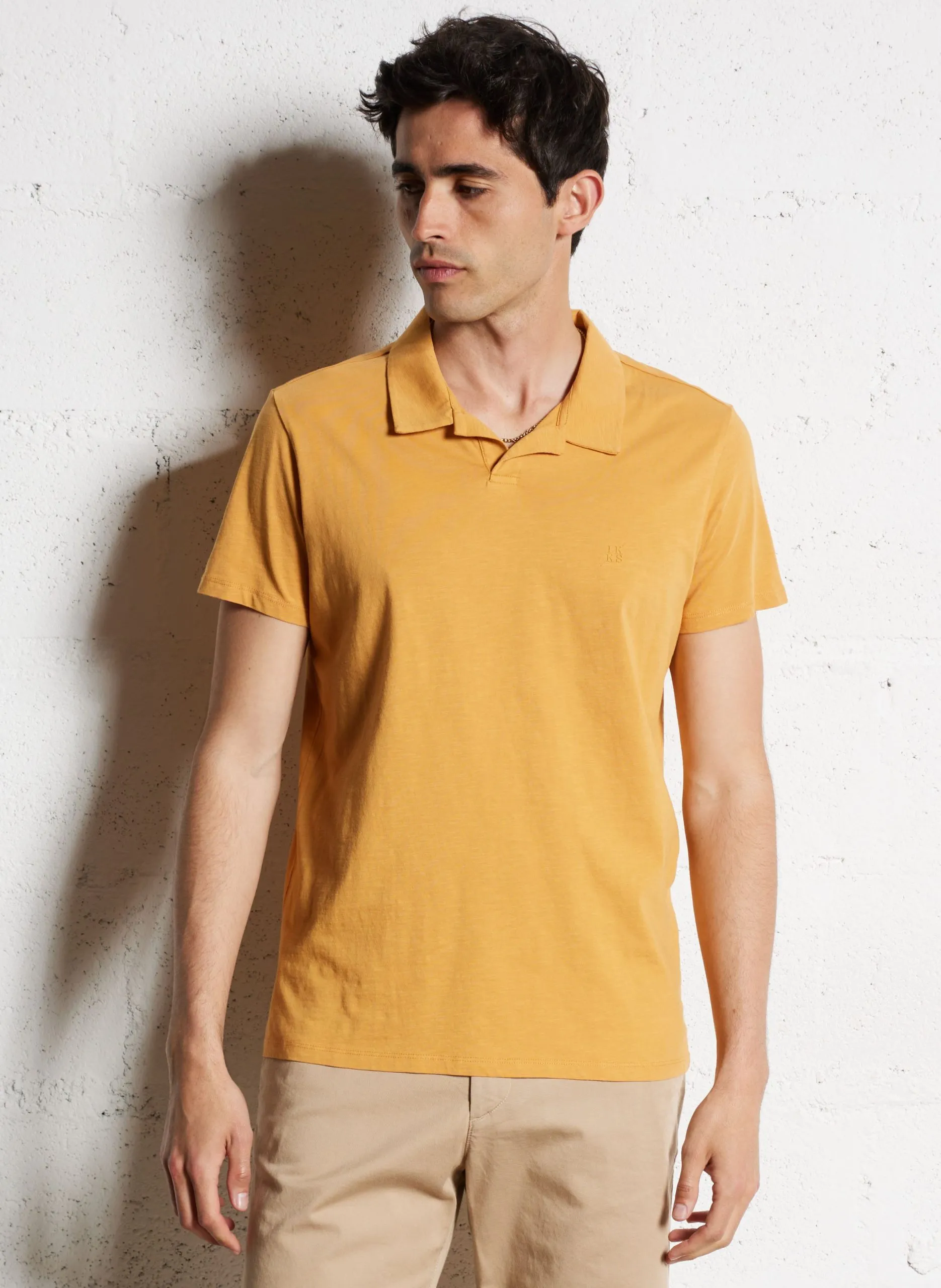 Polo en coton Jaune