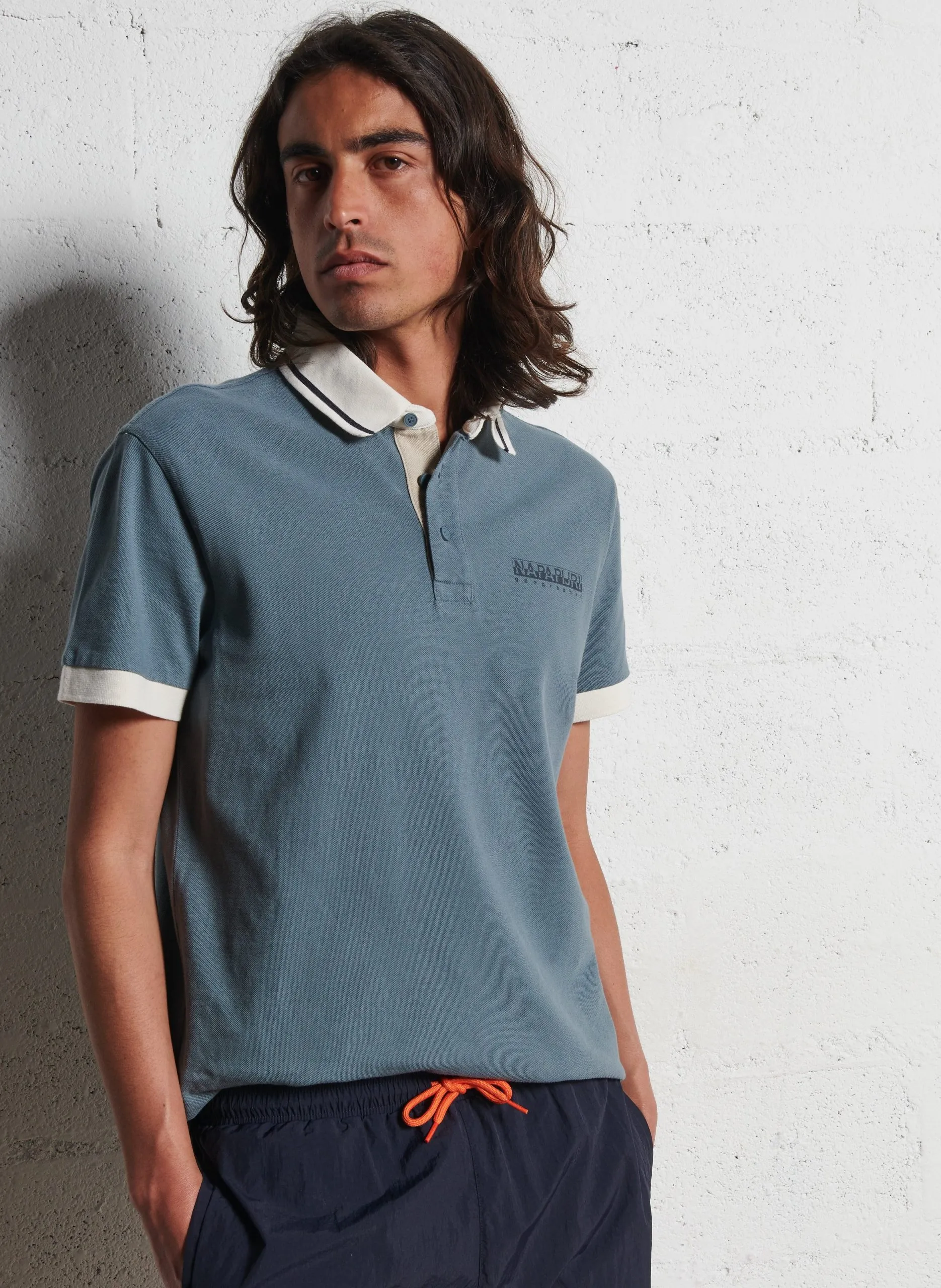 Polo regular en coton Vert E-ZERI SS