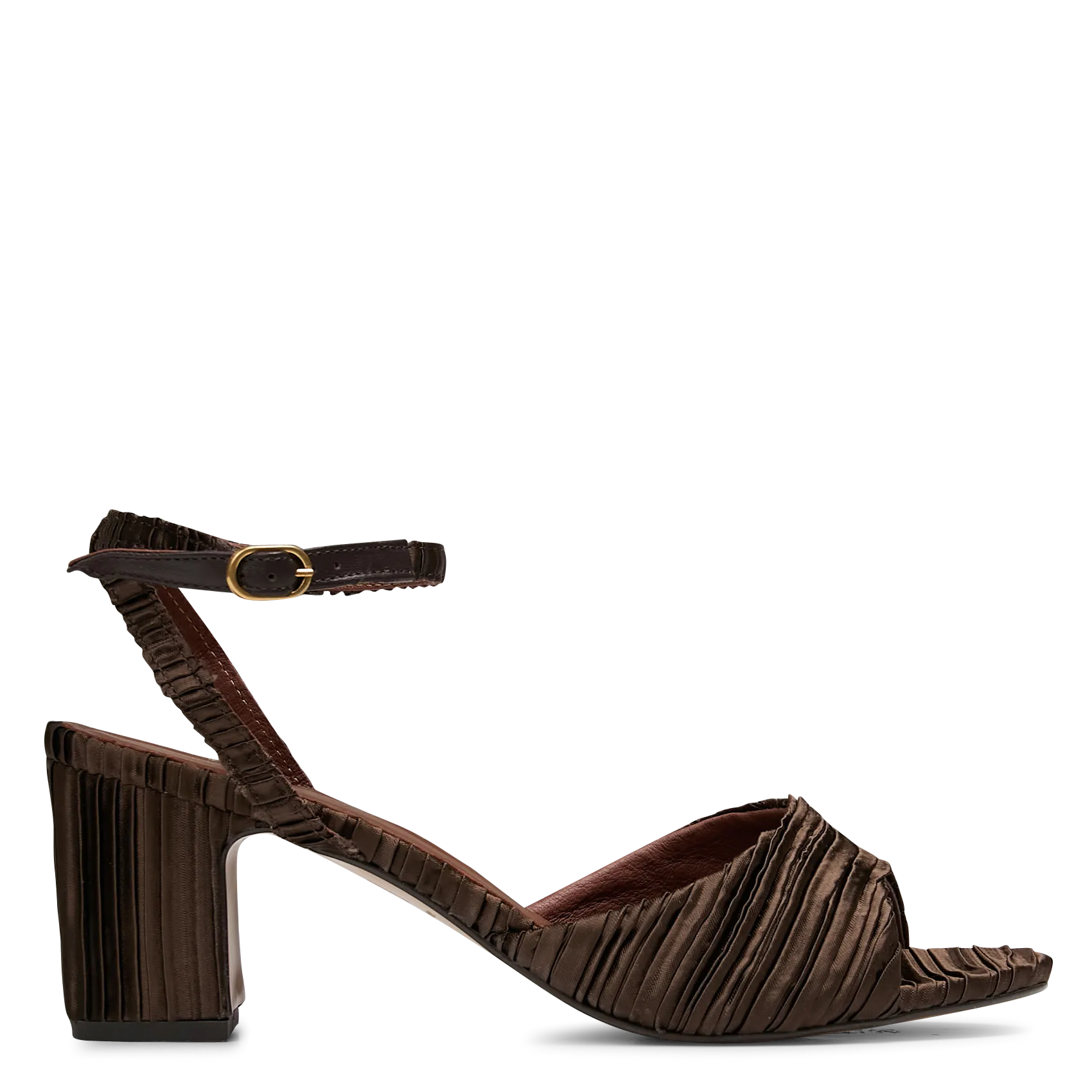 Sandales à talon en cuir Marron JOLIE