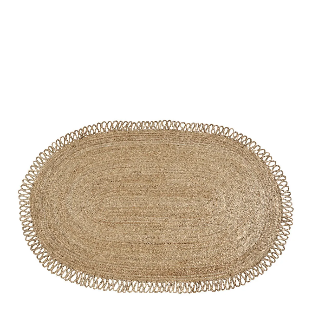 Tapis ovale en jute Doré OVALE