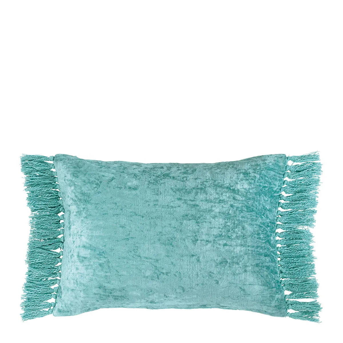 Housse de coussin en velours irisé Bleu