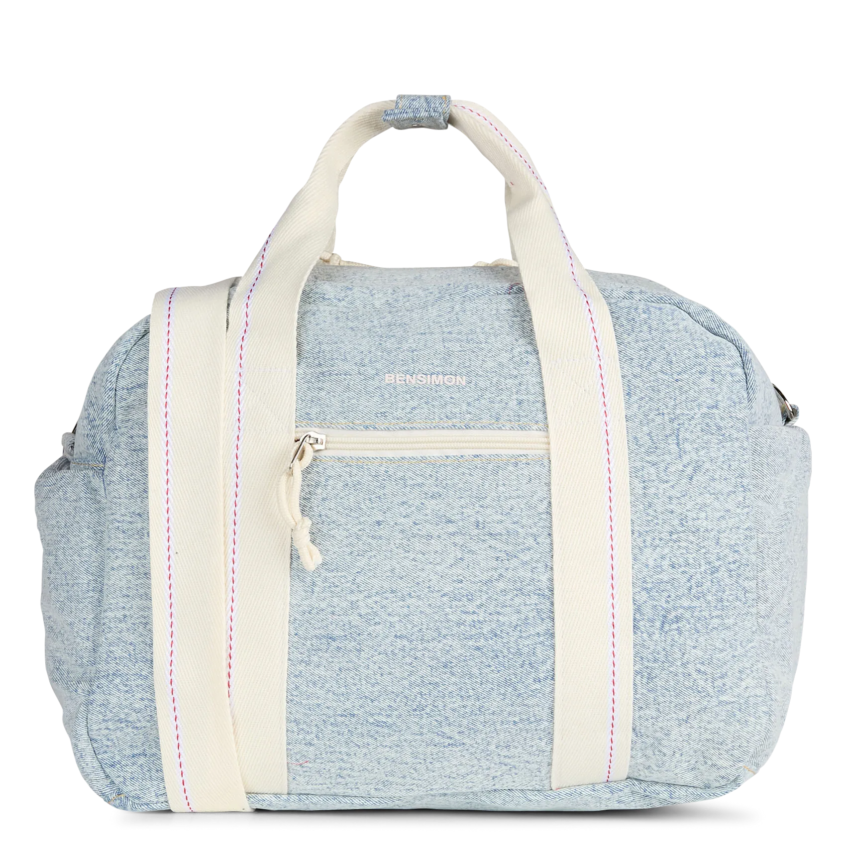 Sac week-end en coton Bleu MANCHESTER