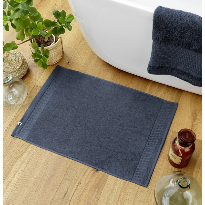 Tapis de bain 100% coton peigné Multicolore