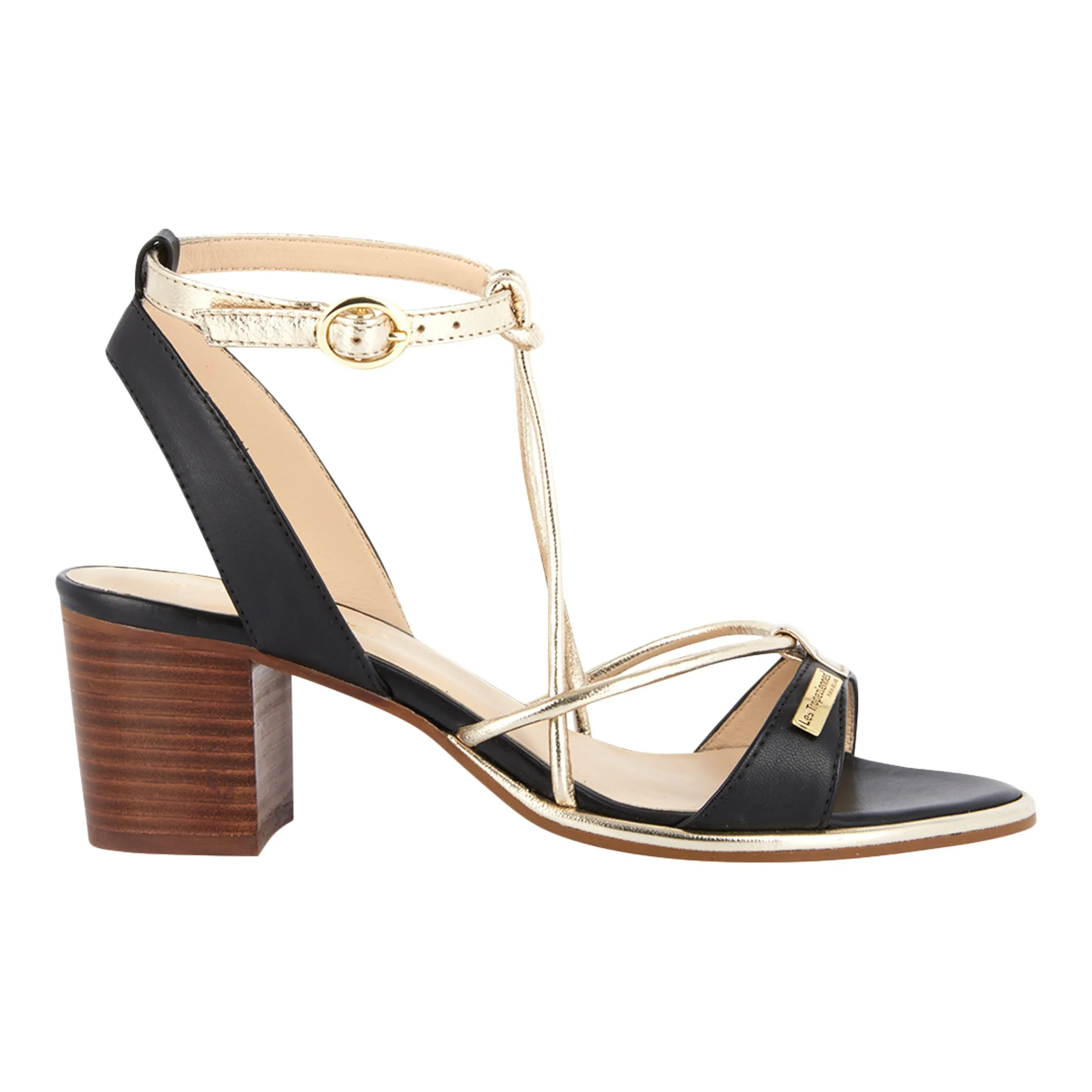 Sandale à talon lilon Marron