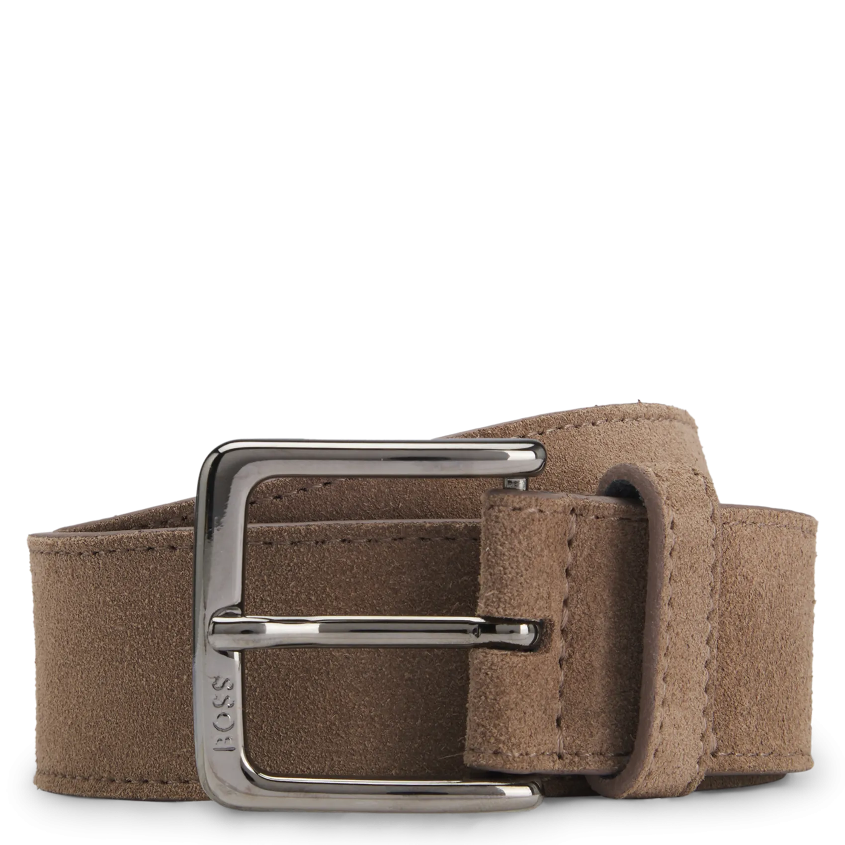 Ceinture en cuir suede Beige