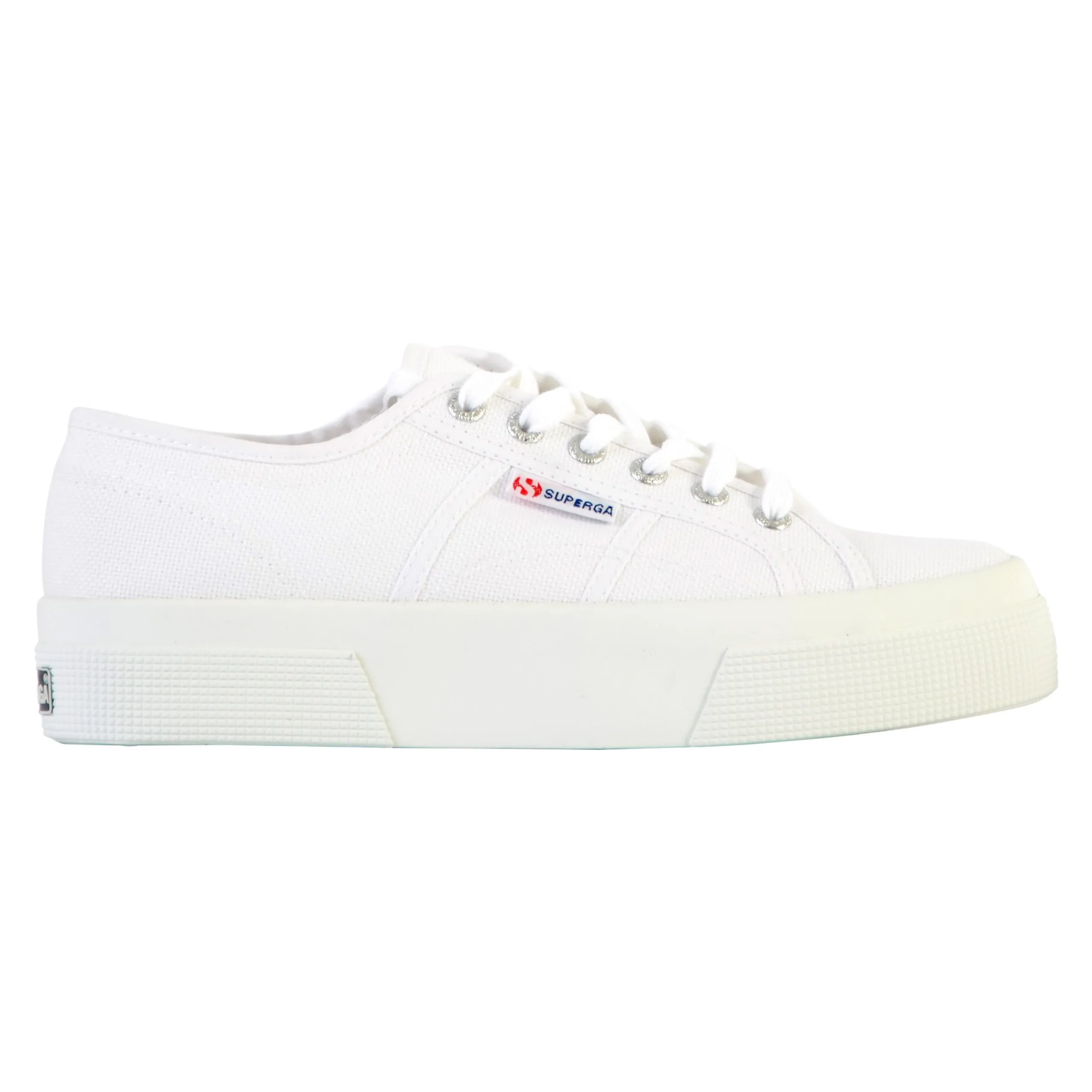Basket basse à lacets superga platform Blanc